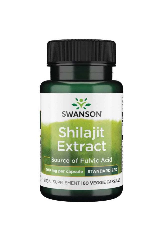 Swanson Health Products Shilajit Extract 400mg - 60 Kapseln Kapseln, 100 g, Kapseln