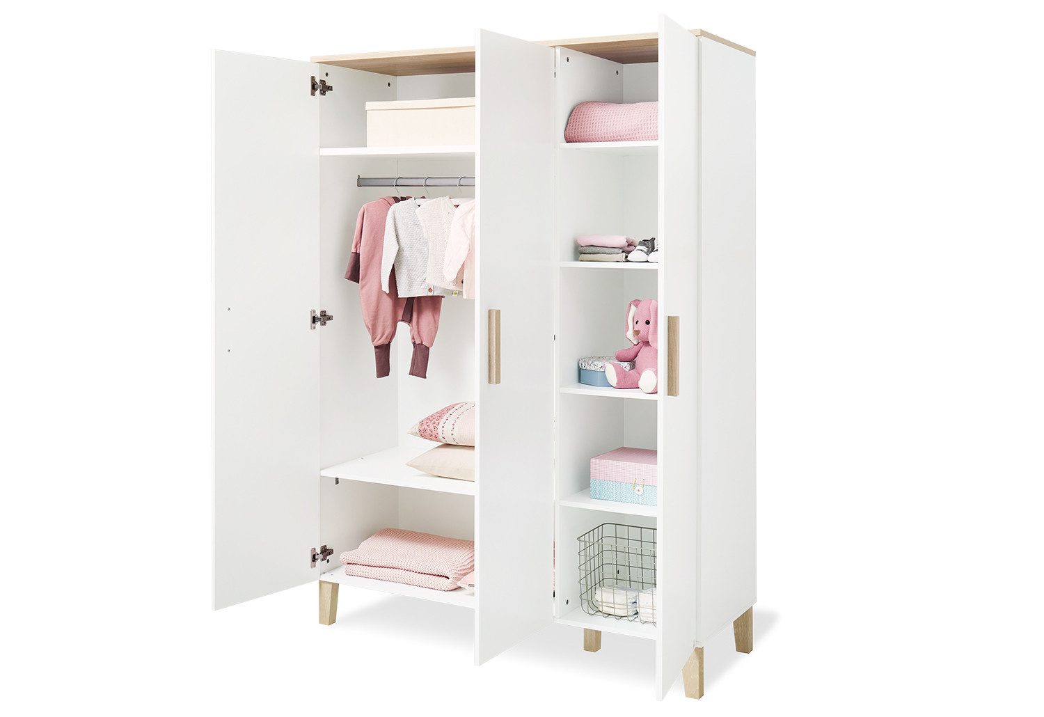 Pinolino® Kinderkleiderschrank Kleiderschrank 'Lumi' groß günstig online kaufen