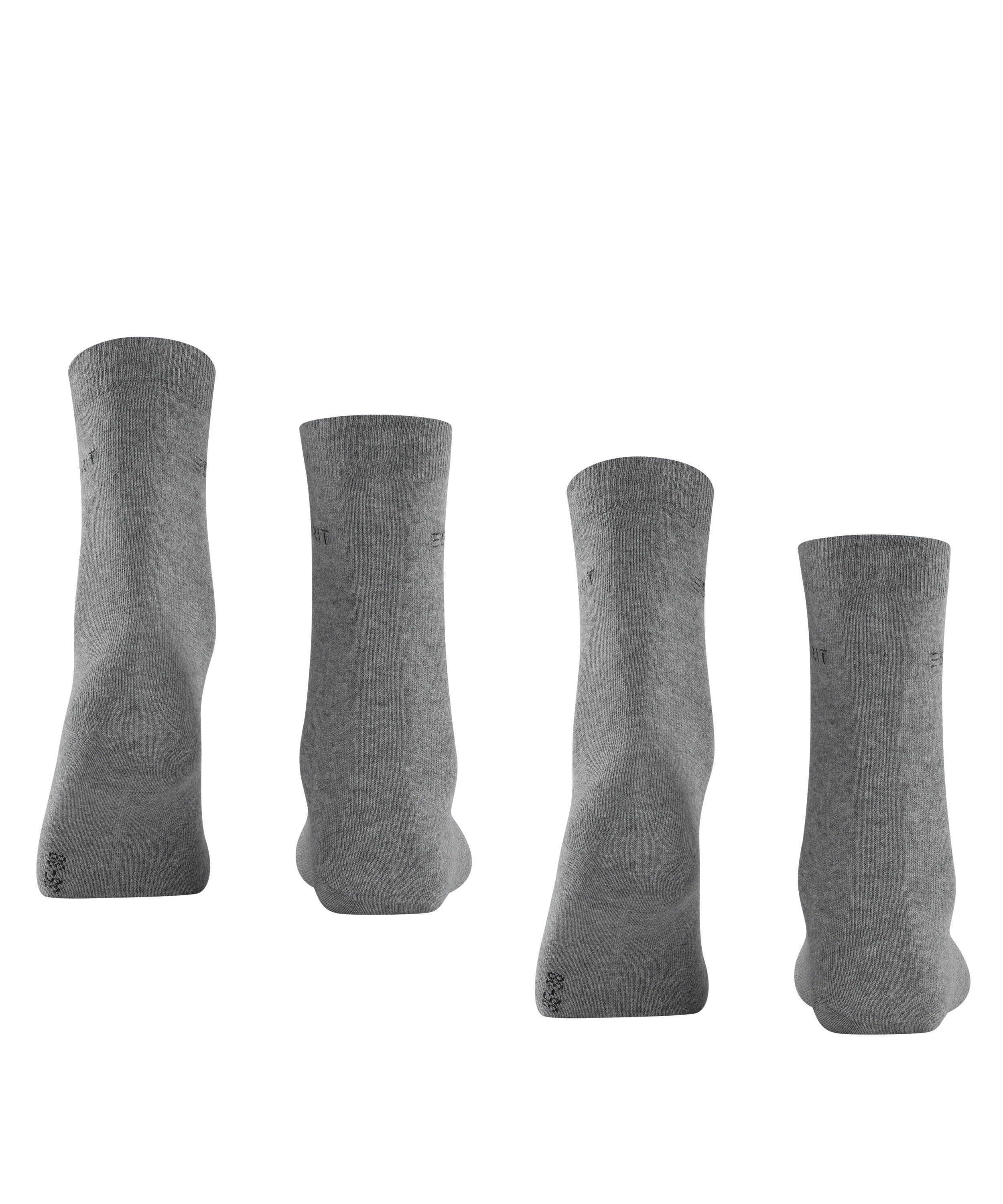 Esprit Socken Uni light (3390) (2-Paar) 2-Pack greymel