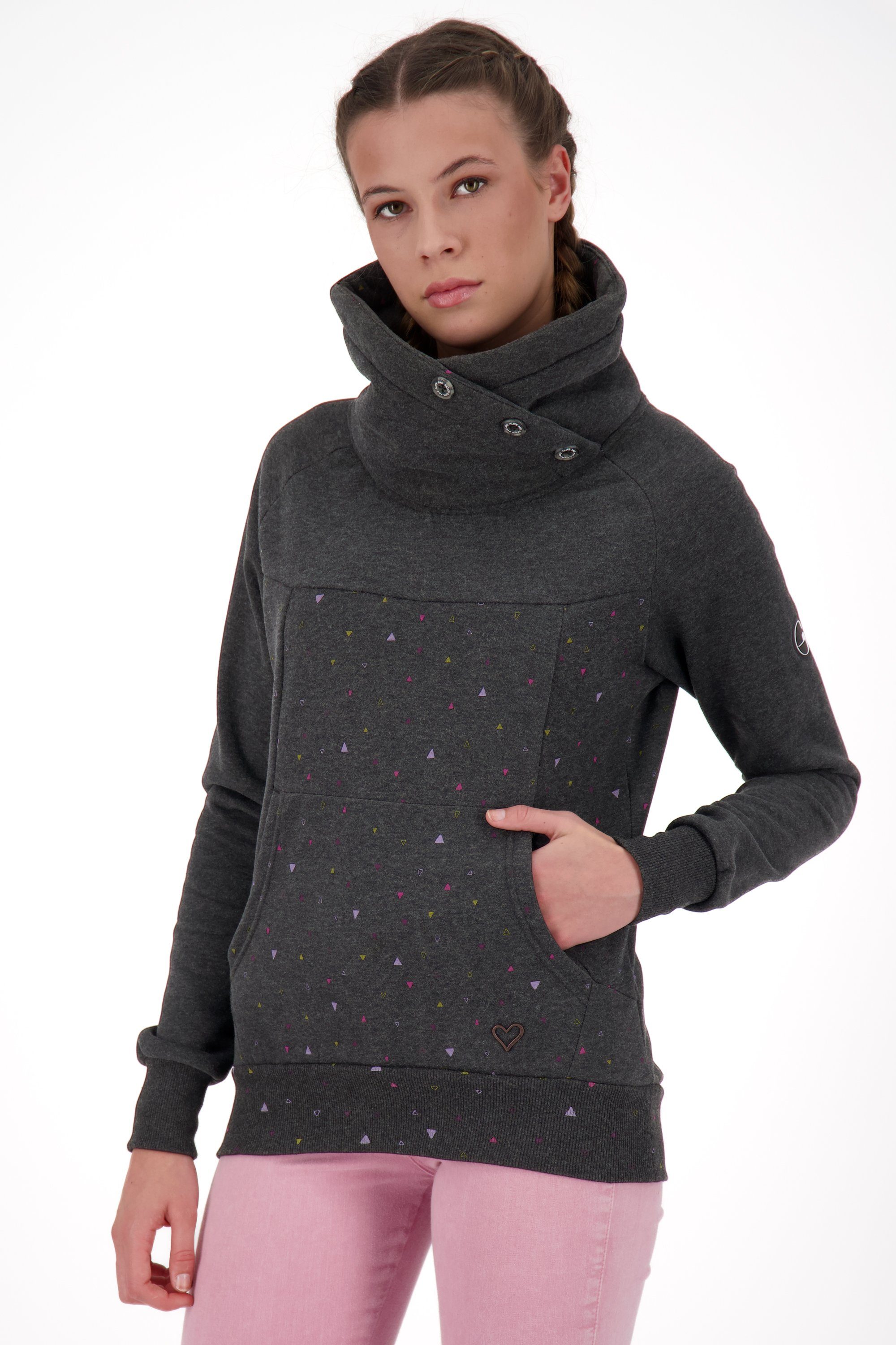 melange B Sweatshirt & Sweat moonless Kickin Damen Alife VioletAK Sweatshirt