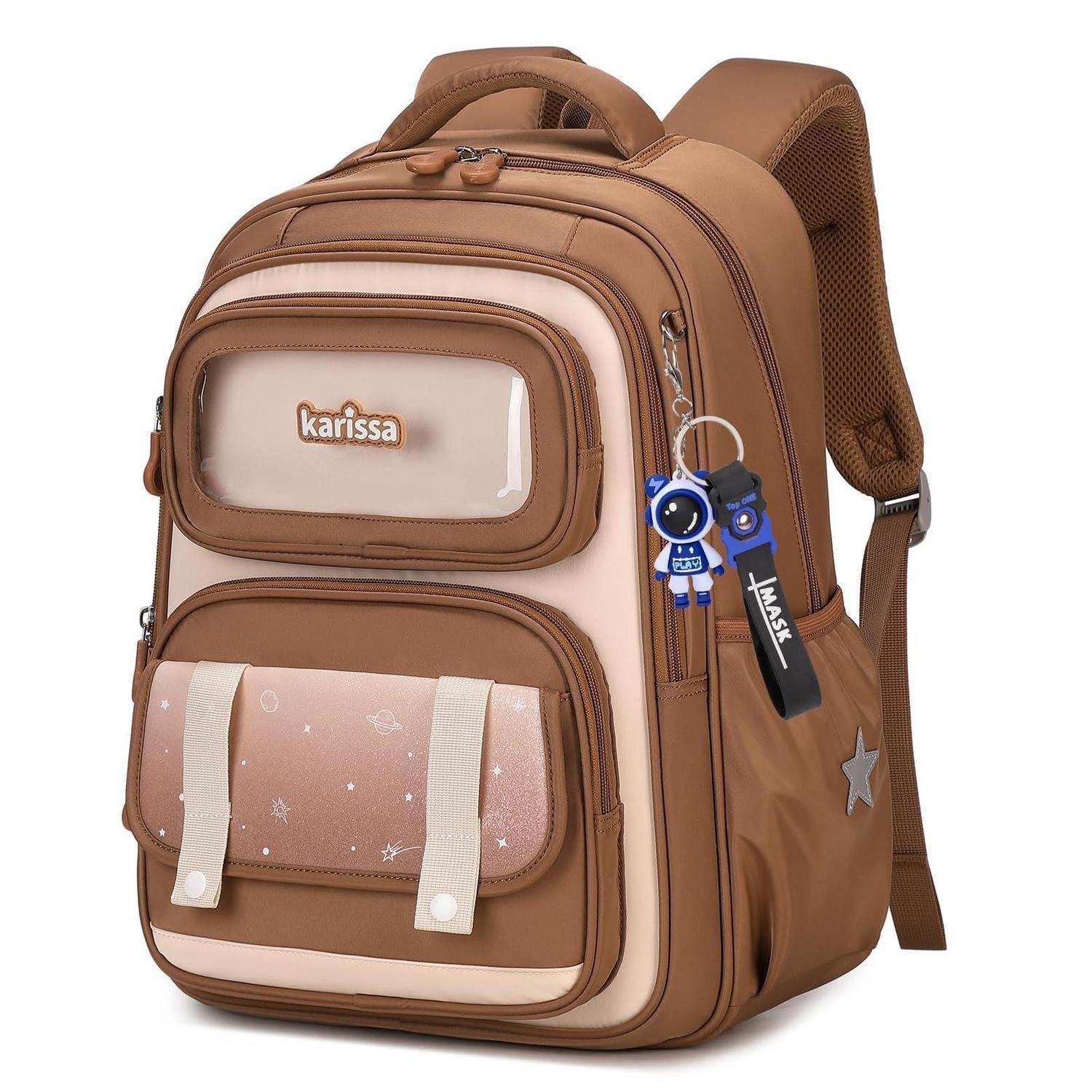 LuxusKollektion Schulranzen Schulranzen Jungen 22L Braun Ergonomisch