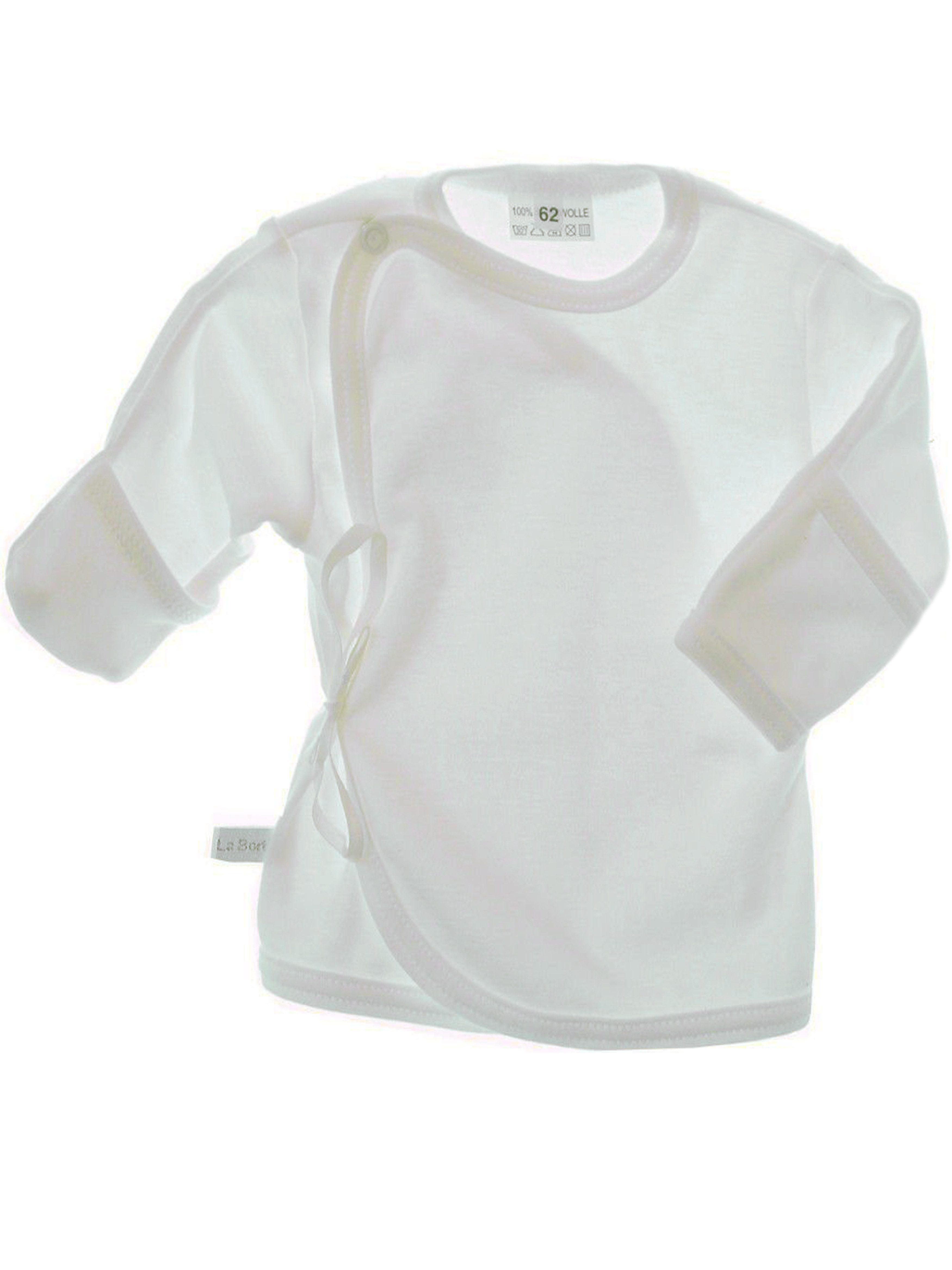 Wickelshirt Wickelhemdchen Baby Hemdchen Creme Flügelhemdchen