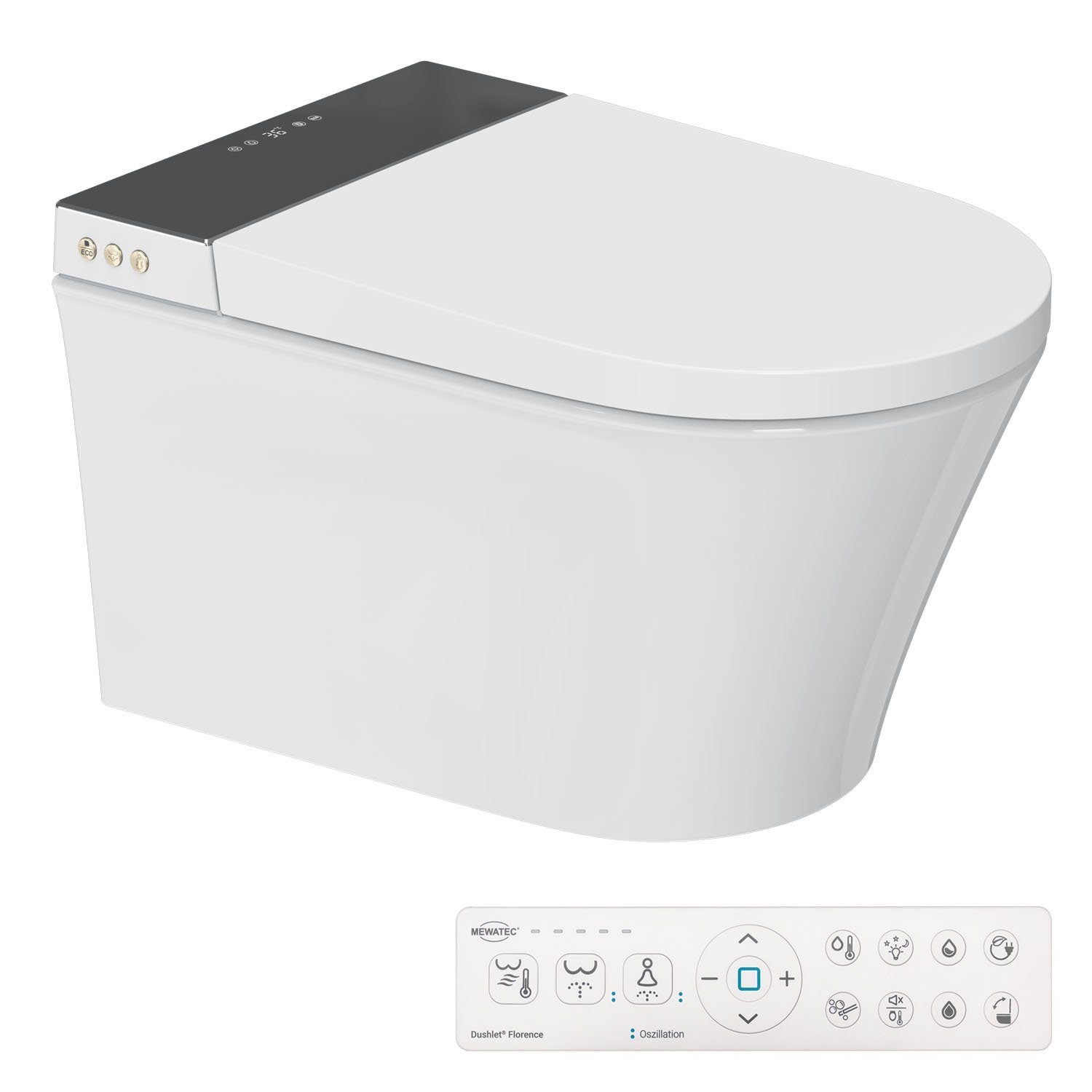 MEWATEC Dusch-WC Kombi-Set Florence Pro Plus günstig online kaufen