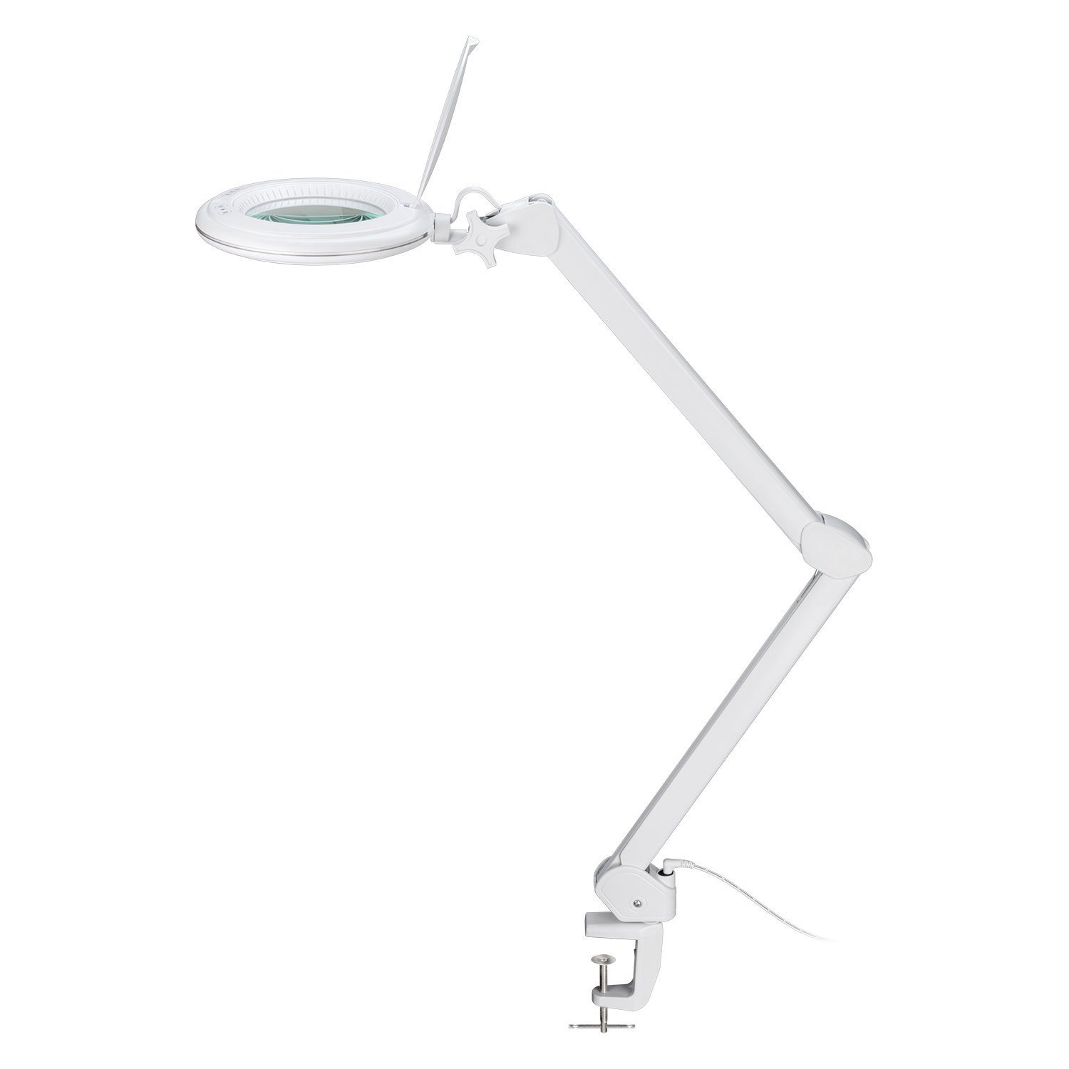 Goobay Lupenlampe 10 W LED-Lupenleuchte mit Klemme, SMD LED, Tageslichtweiß, Warmweiß, 3500 K
