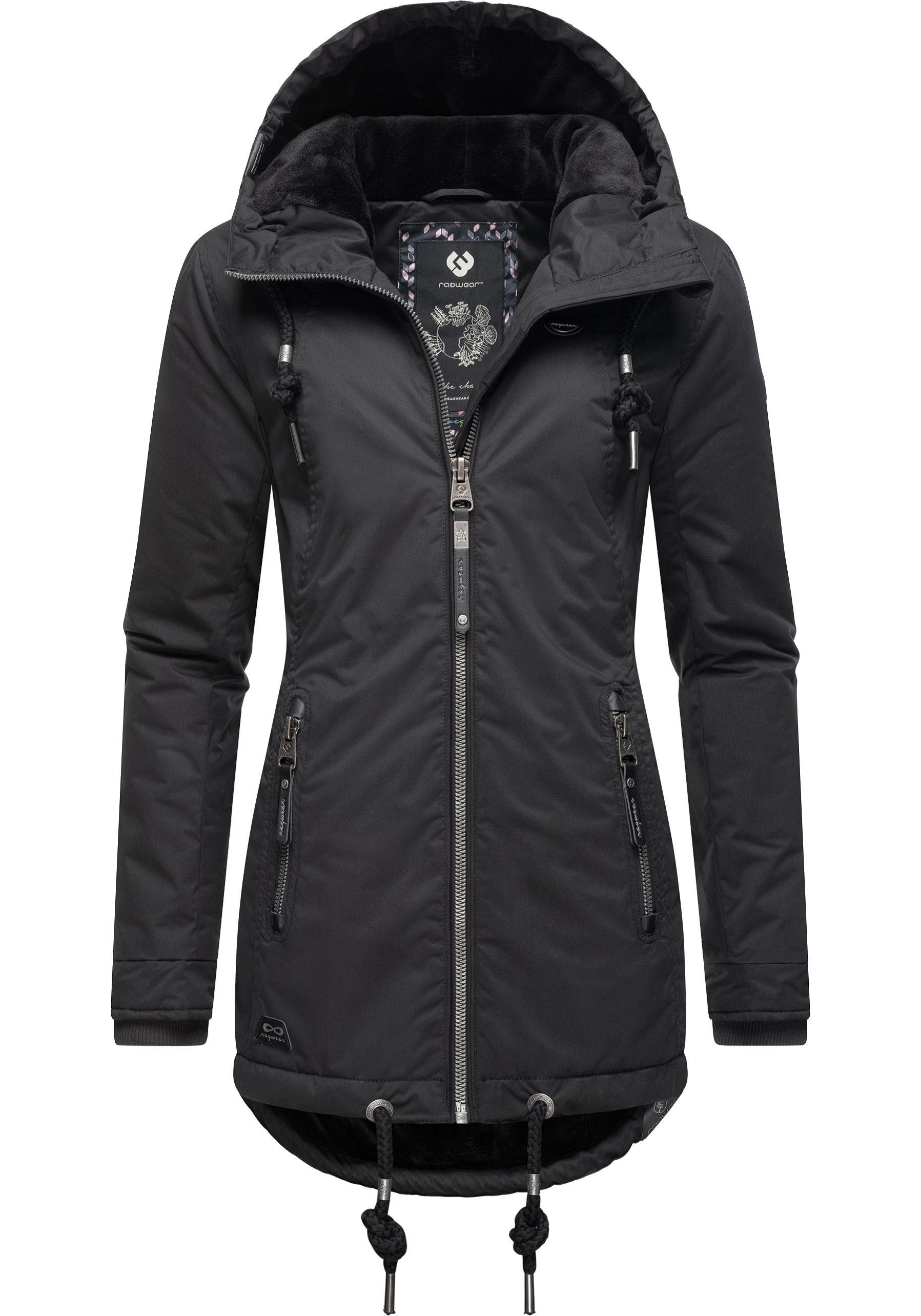 Ragwear Winterjacke Zuzka Winter Wasserdichter Winterparka mit Teddyfleece günstig online kaufen