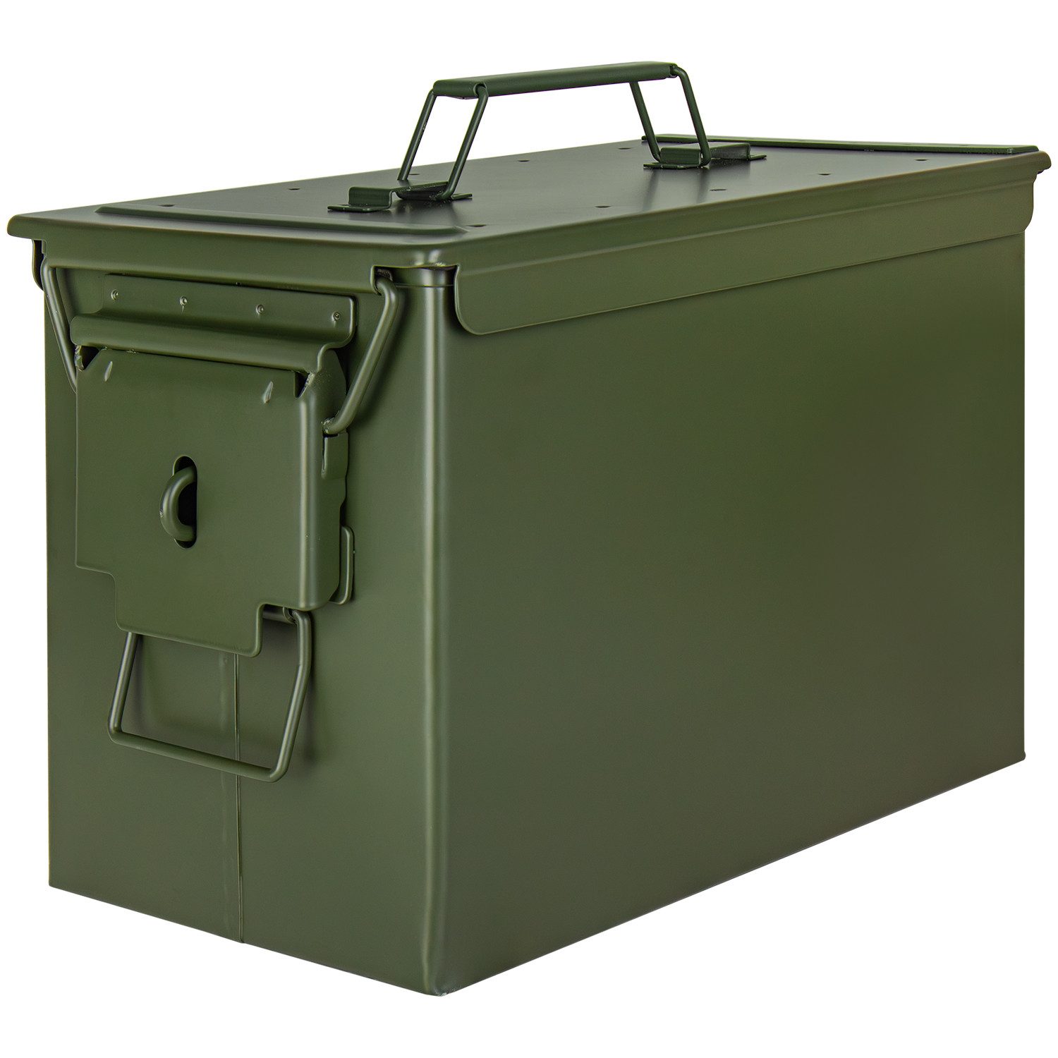 Aufbewahrungsbox Munitionsbox Box Metallkiste Metallbox Ammo Box 33 x 19 x 23 cm Grün