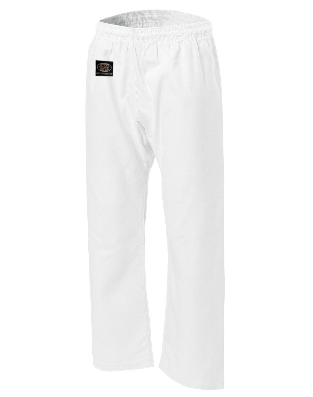 BAY-Sports Sporthose Kampfsporthose TRADITIONAL BASIC 2025 Weiß Karatehose 8 UZ Baumwolle 100% Baumwolle, 8 Unzen, mittelschwer, strapazierfähig