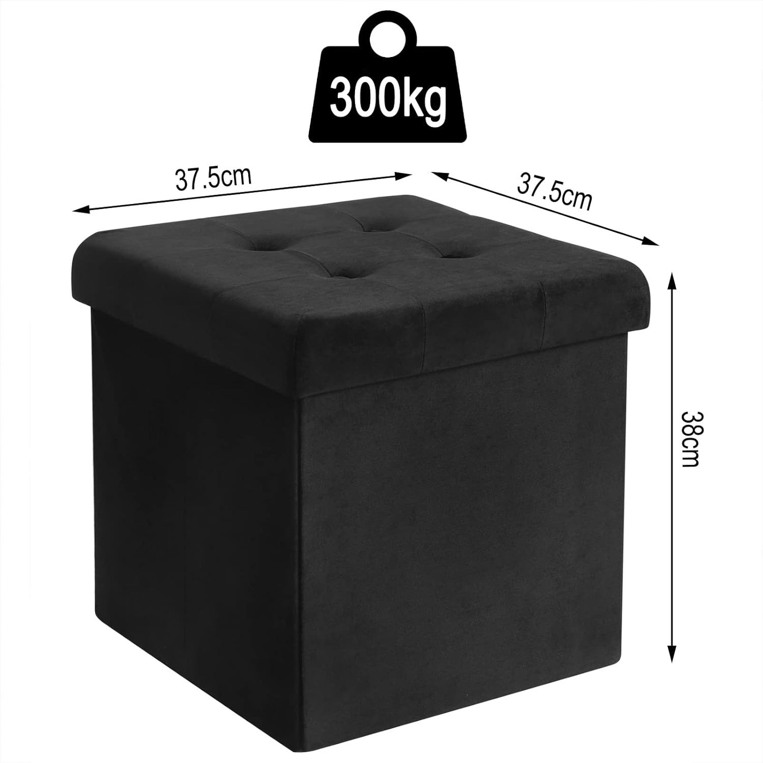 Woltu Sitzhocker (1 St), Deckel abnehmbar, Gepolstert, faltbar Truhen