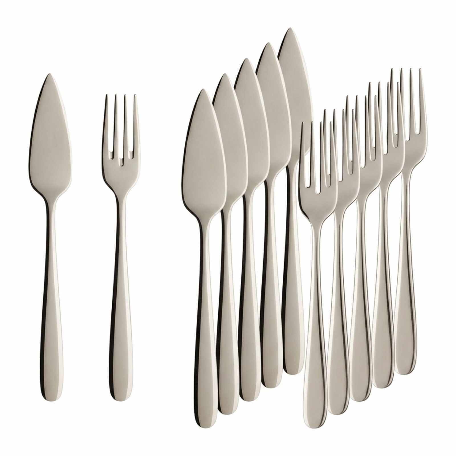 Villeroy & Boch Daily Line Fischbesteck 6er Set (12-tlg), 6 Personen