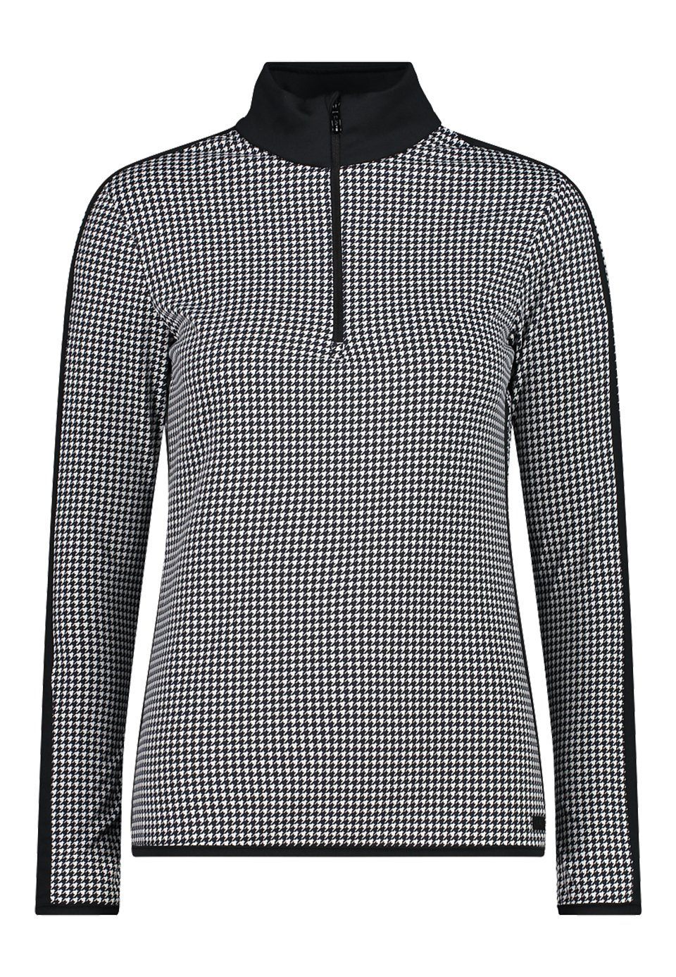 CMP Langarmshirt CMP Damen Skirolli aus Softech mit pied de poule d