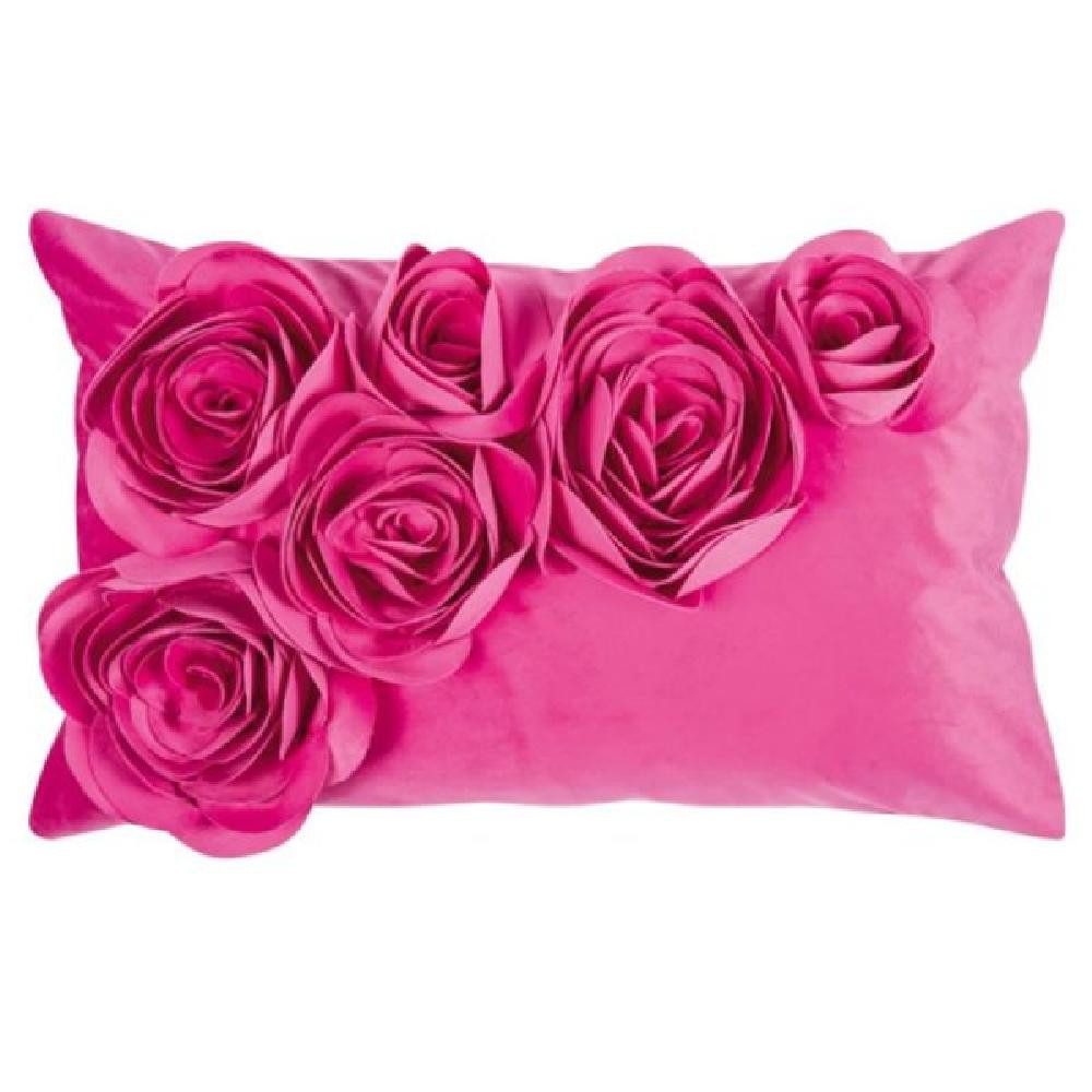 PAD Kissenhülle PAD Kissenhülle Samt Floral Hot Pink(30x50cm) günstig online kaufen