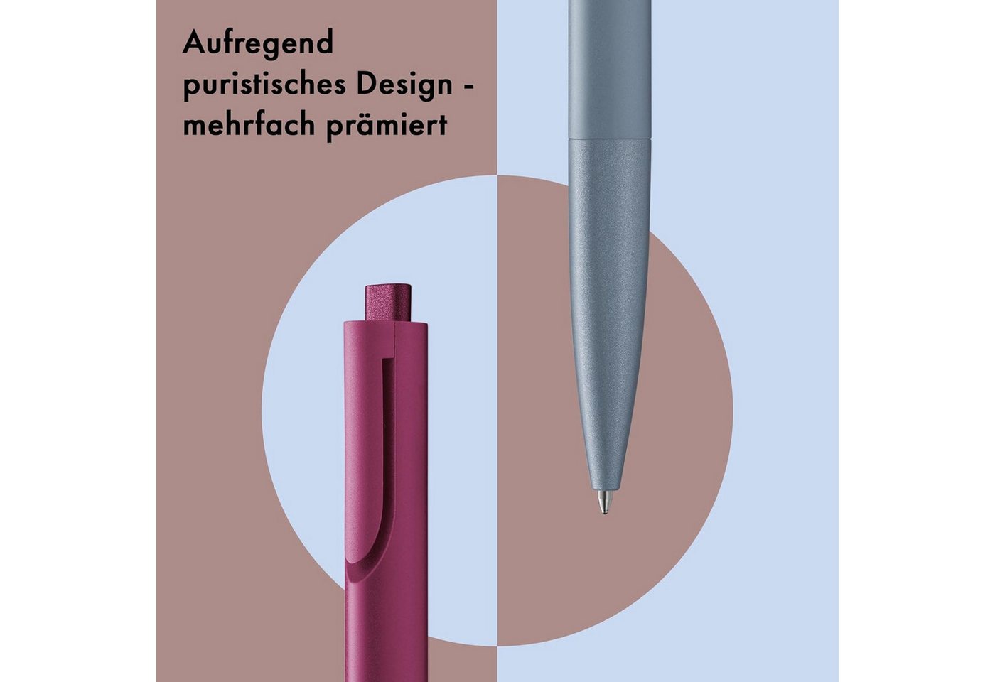Thumbnail - LAMY Kugelschreiber noto, Schlichter Kuli aus Kunststoff Druckmechanik Großraummine LAMY M 16 M
