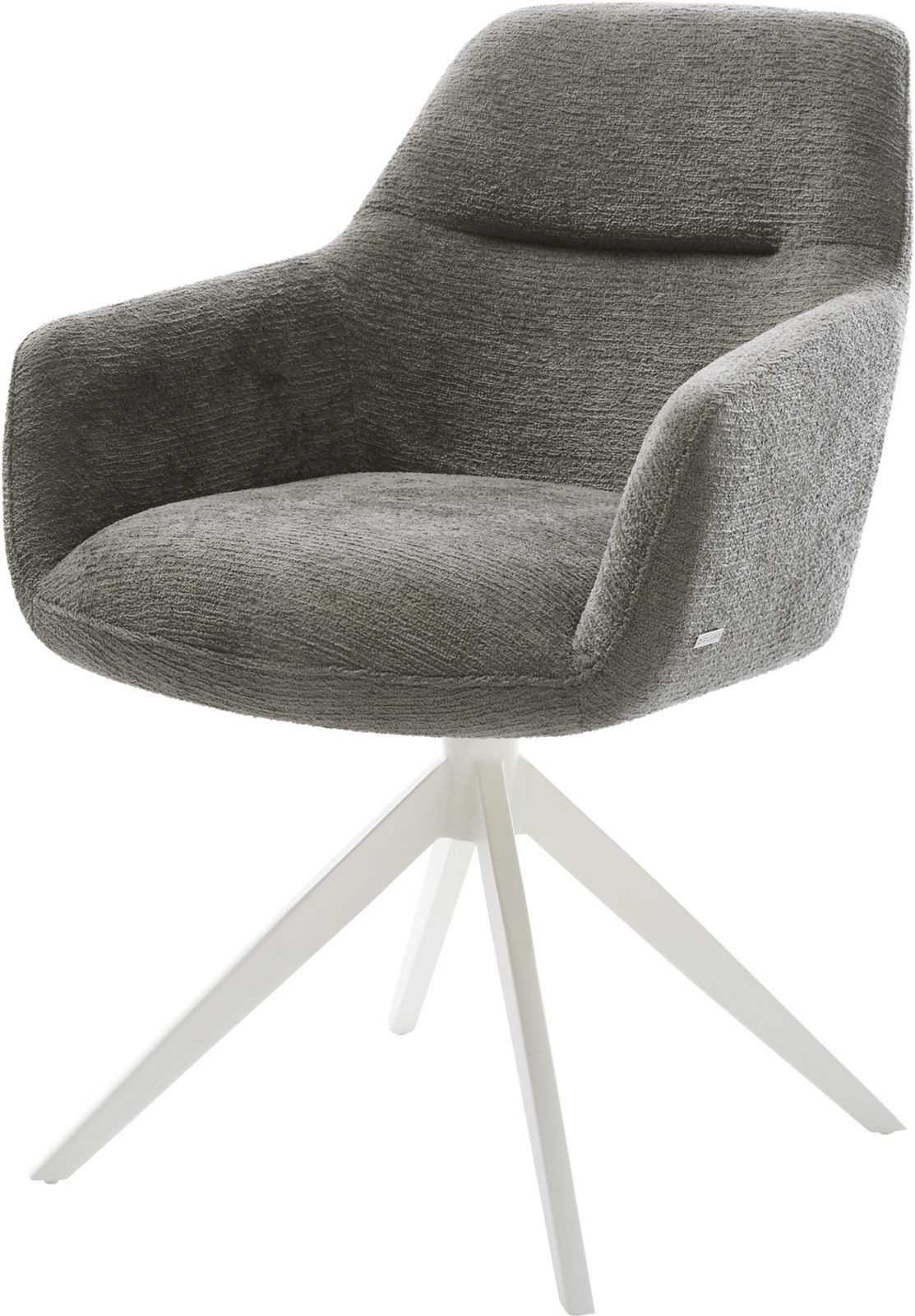 DELIFE Polsterstuhl Pejo-Flex, Kreuzgestell breit Weiß günstig online kaufen