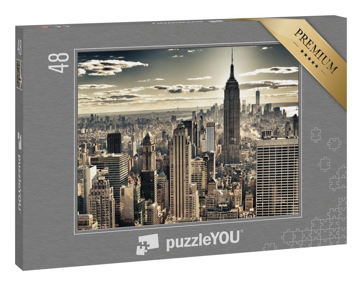 puzzleYOU Puzzle HDR-Aufnahme von New York, 48 Puzzleteile,  puzzleYOU-Kollektionen Städte, Amerika, 48 Teile, New York, 500 Teile