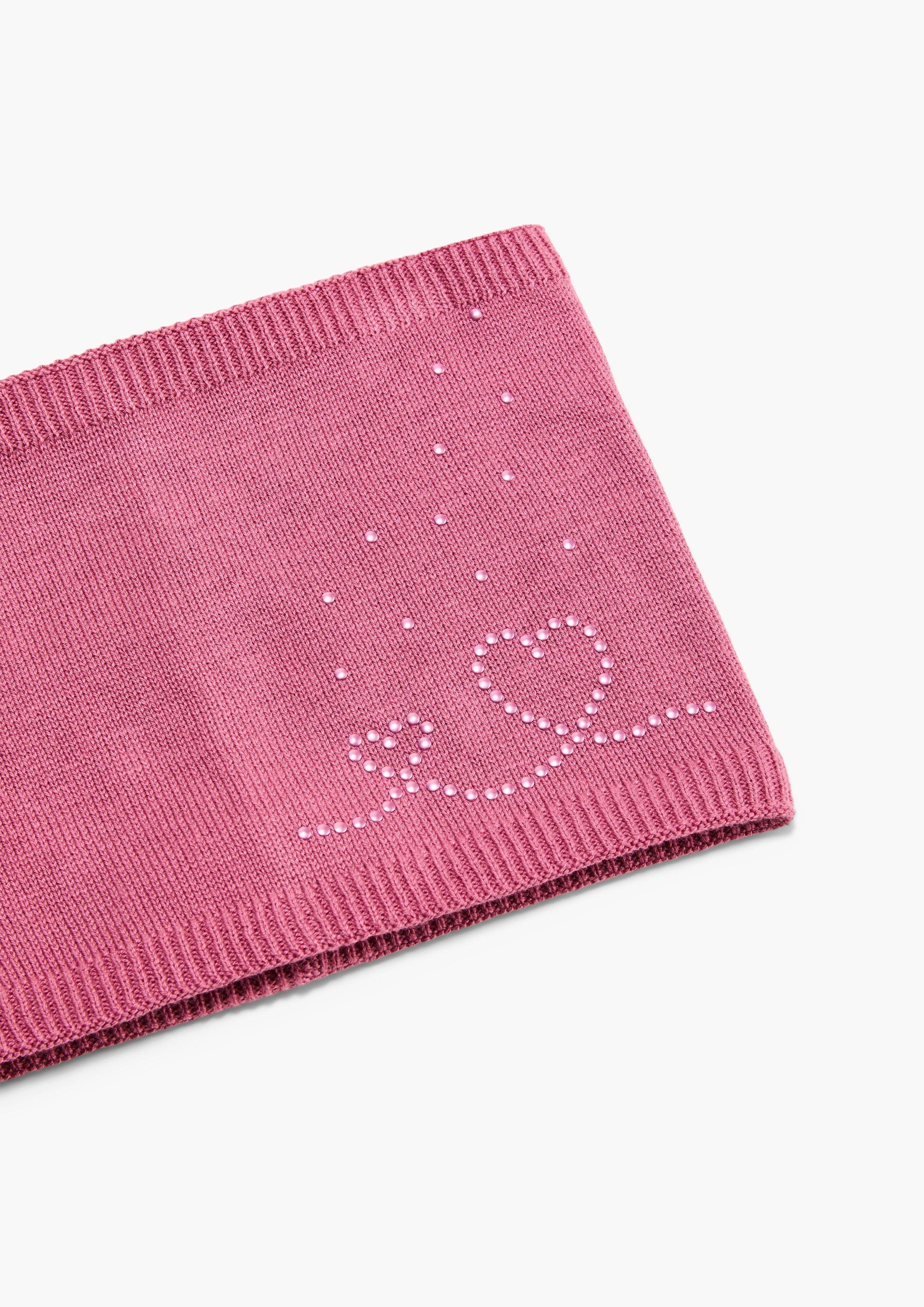 Halstuch pink Modalmix, aus s.Oliver Loop-Schal Nieten