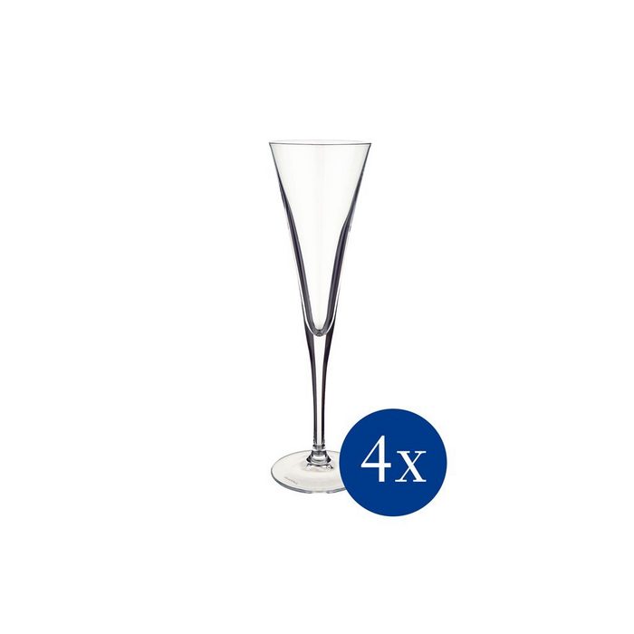 Villeroy & Boch Gläser-Set Purismo Specials Sektspitze Set 4 tlg Glas