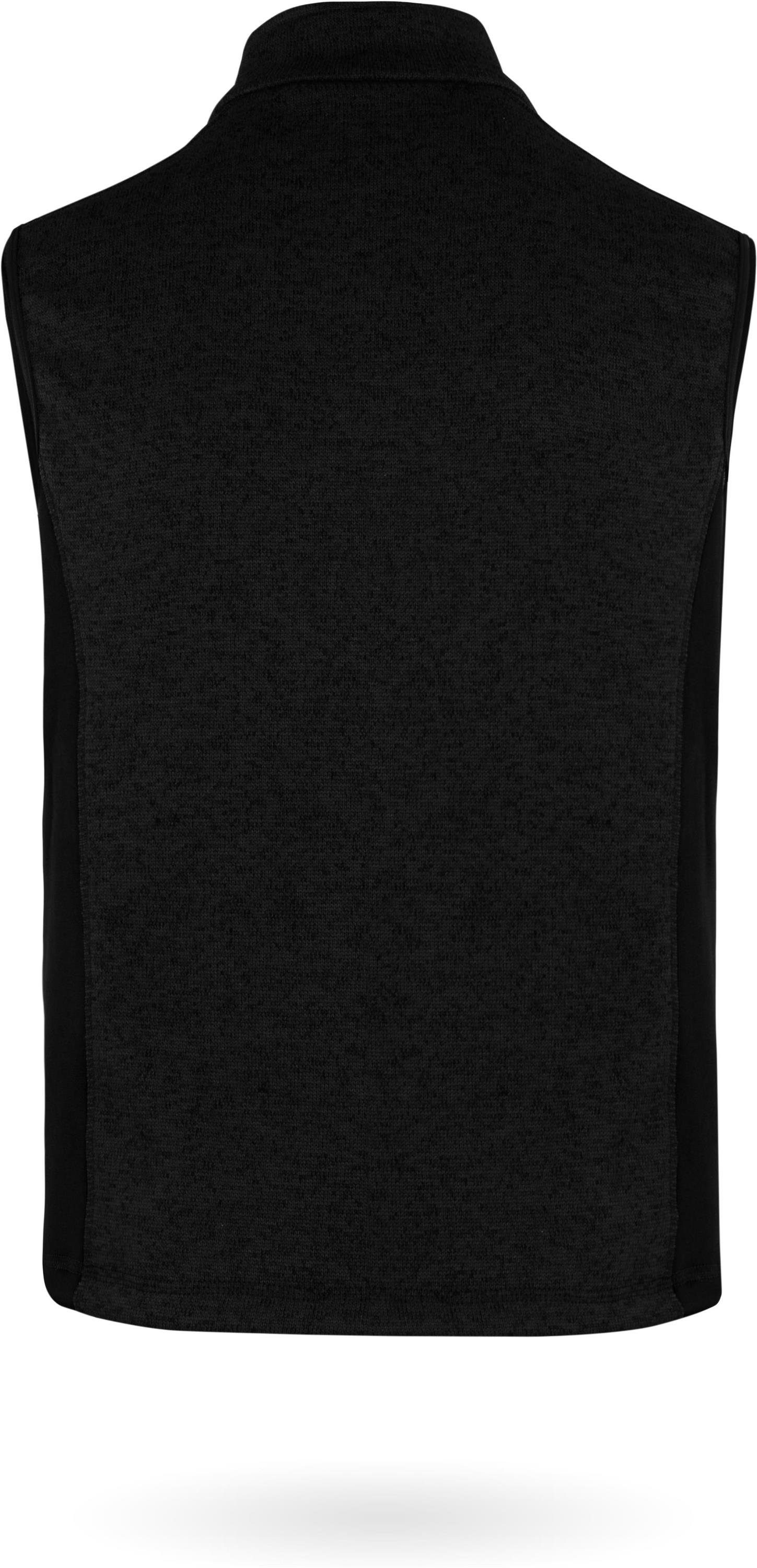 normani Fleeceweste Herren Strick-Fleeceweste Shamattawa Winterweste mit Seitentaschen und Neopren - Ärmellose Strickweste – Bild 5 von 5