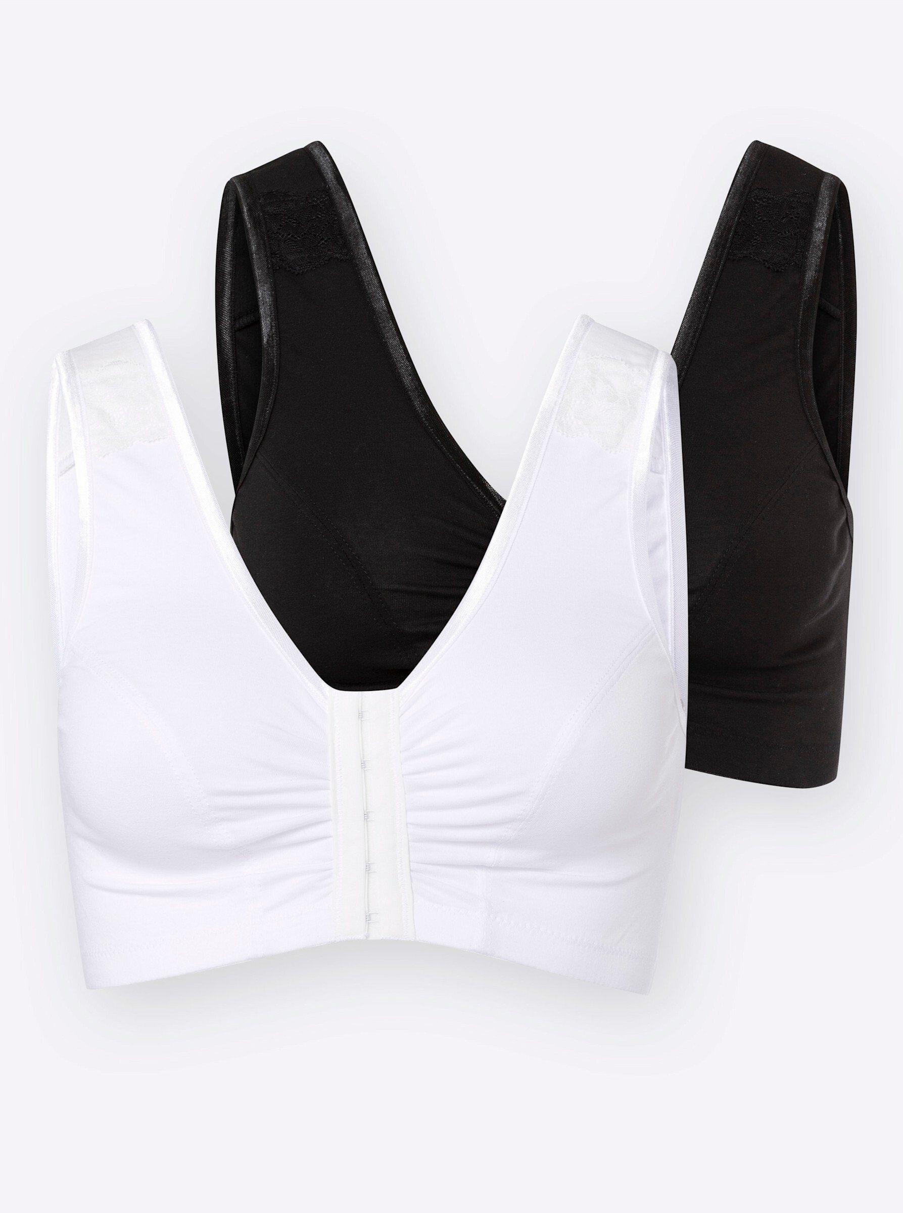 Sieh an! Bügelloser BH Entlastungs-BH ohne Bügel (2-tlg)