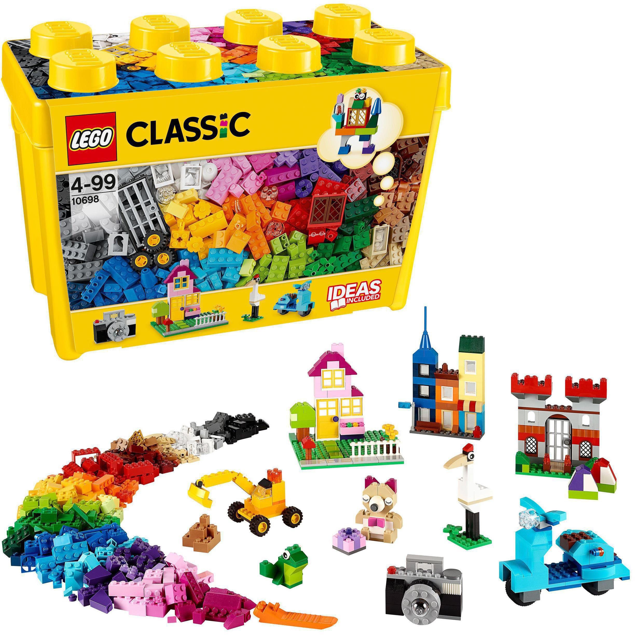 LEGO® Konstruktionsspielsteine Große Steine-Box (10698), LEGO® Classic, (790 St), Made in Europe