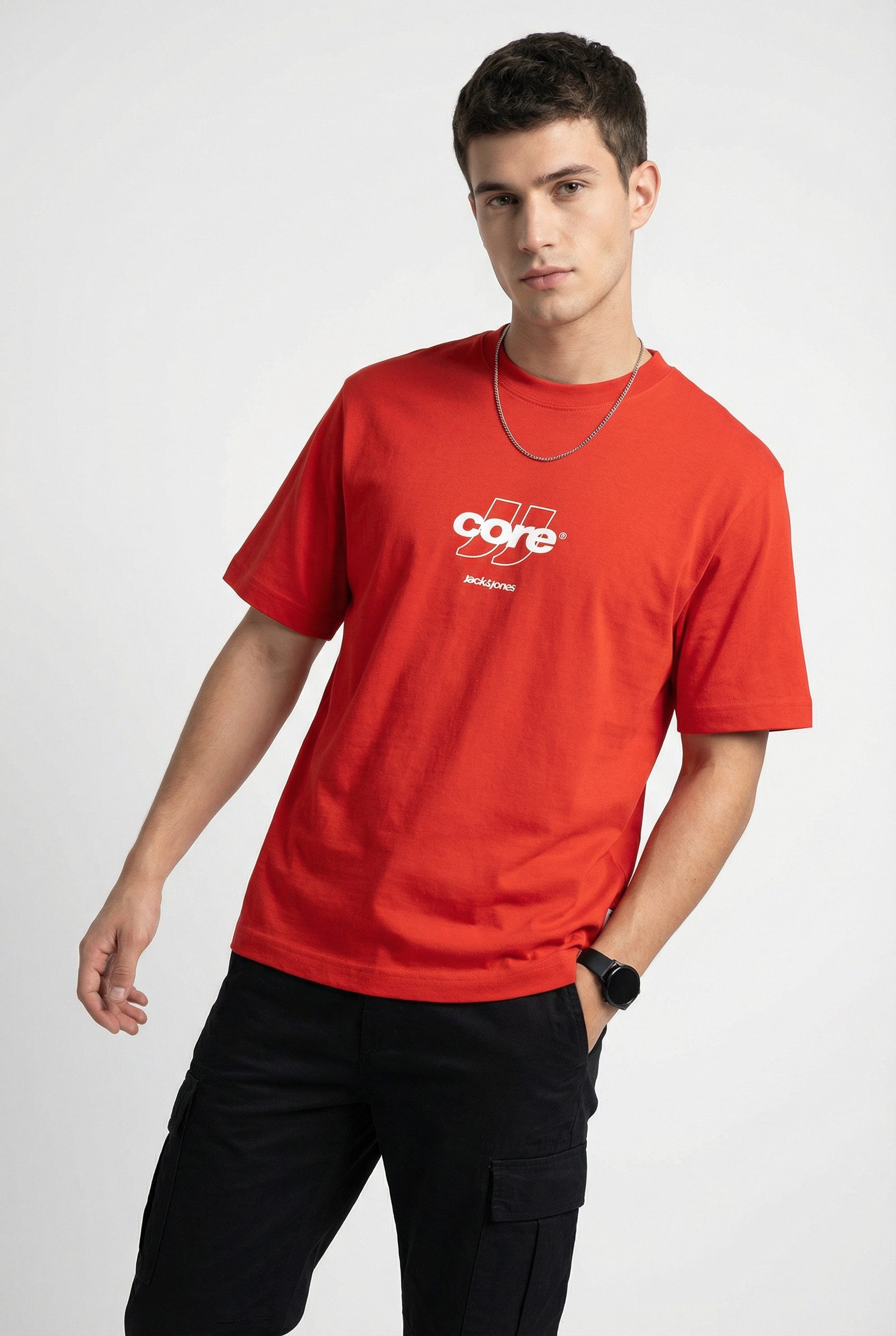 Jack & Jones T-Shirt JCOCLUB FRONT PRINT TEE SS CREW SN mit Print günstig online kaufen