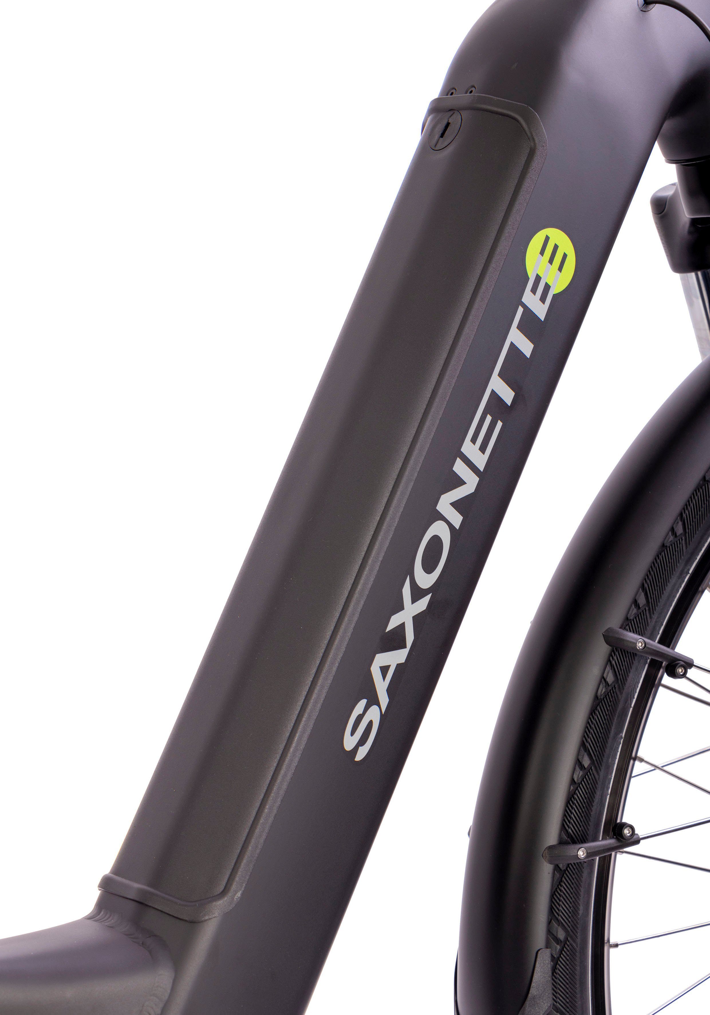 SAXONETTE E-Bike Trekkingrad Quantum Sport Wave, 10 Gang Shimano, Kettenschaltung, Mittelmotor, 540 Wh, Pedelec, Elektrofahrrad für Damen u. Herren