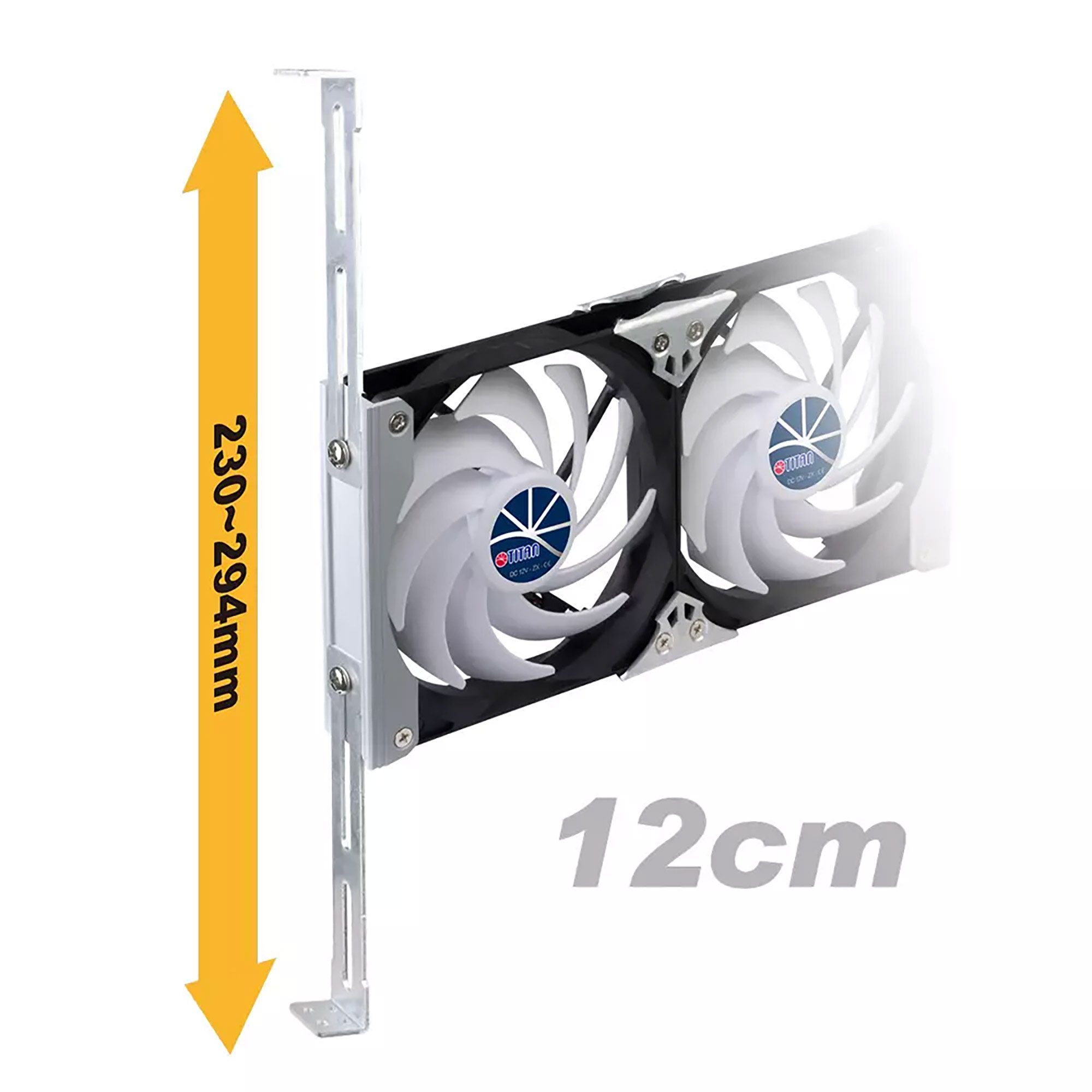 TITAN Lüftungsschieber TTC-SC09TZ Einbau-Lüfter 2x