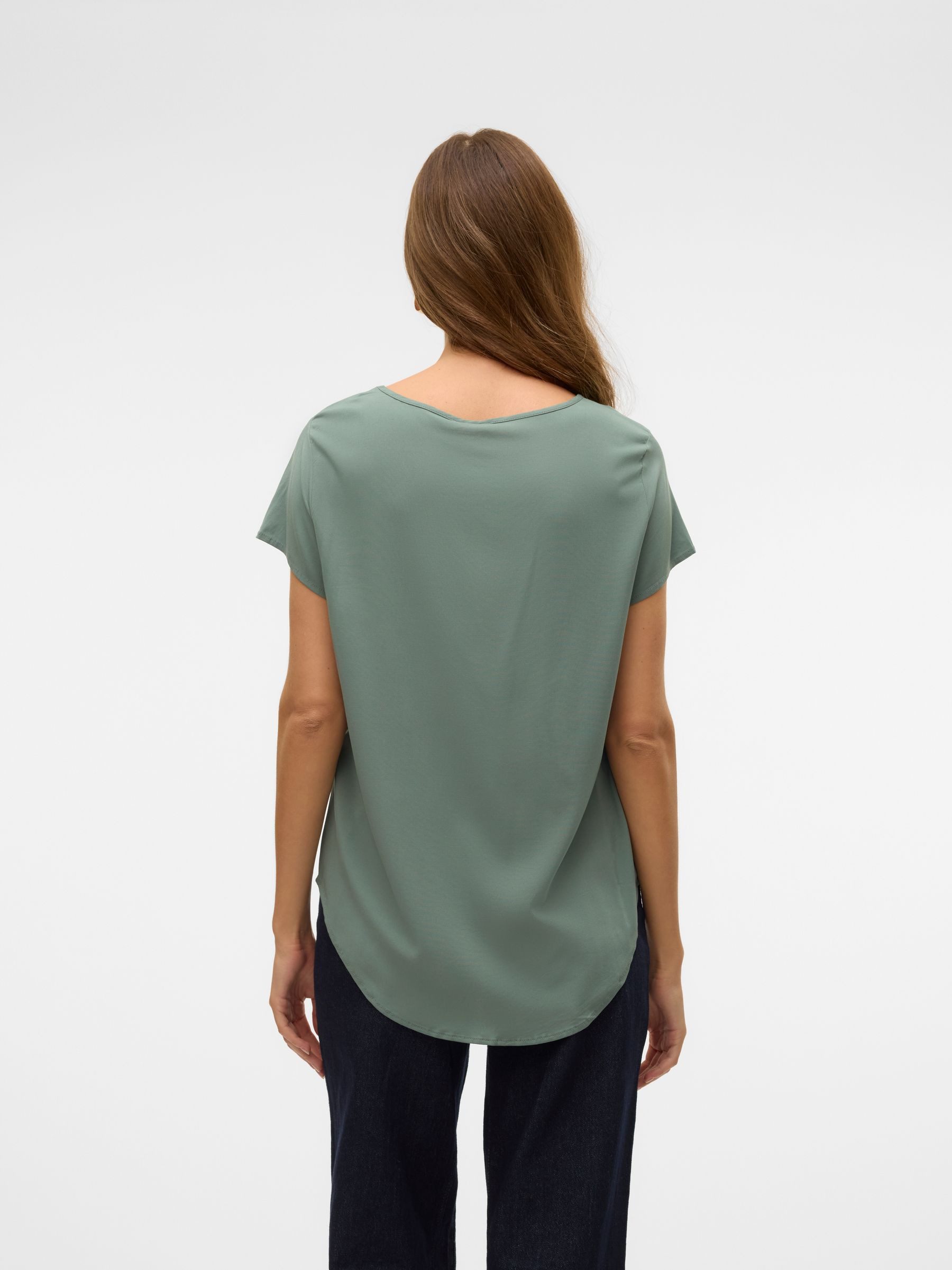 Vero Moda Blusenshirt Kurzarm Rundhals Basic günstig online kaufen