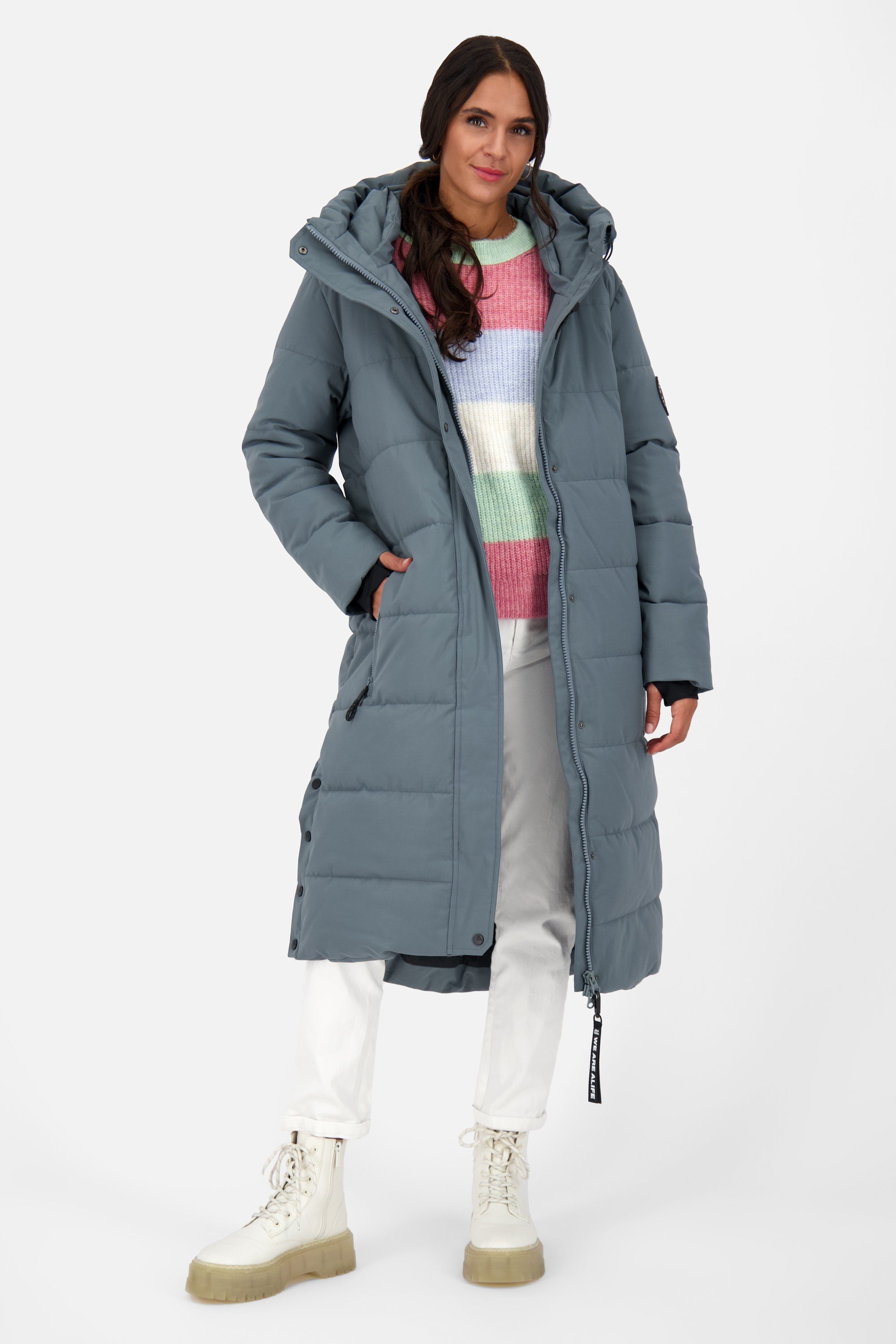 Alife & Kickin Winterjacke Katja Steppjacke, Winterjacke mit Kapuze