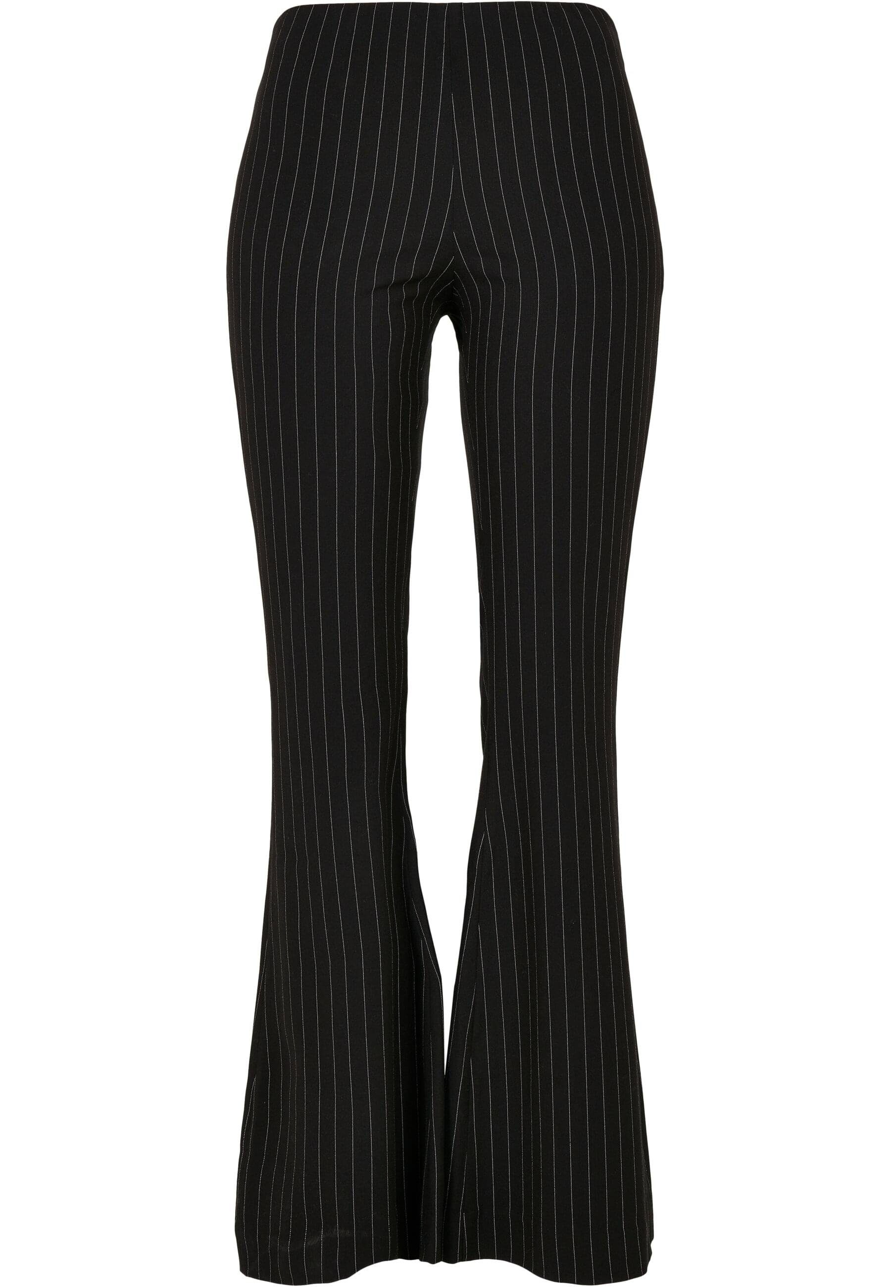 Ladies CLASSICS (1-tlg) URBAN Pin Pants Stoffhose Flared Damen Stripe