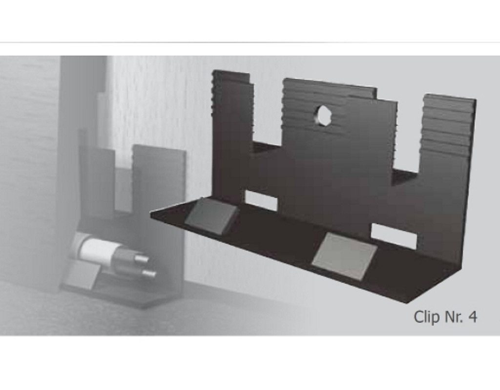 PROFI Sockelleisten-Endkappe Sockelleisten-Clip für Profile 16 x 58 mm, 19 x 57 mm und 19 x 80 mm, L: 14 cm, H: 3 cm