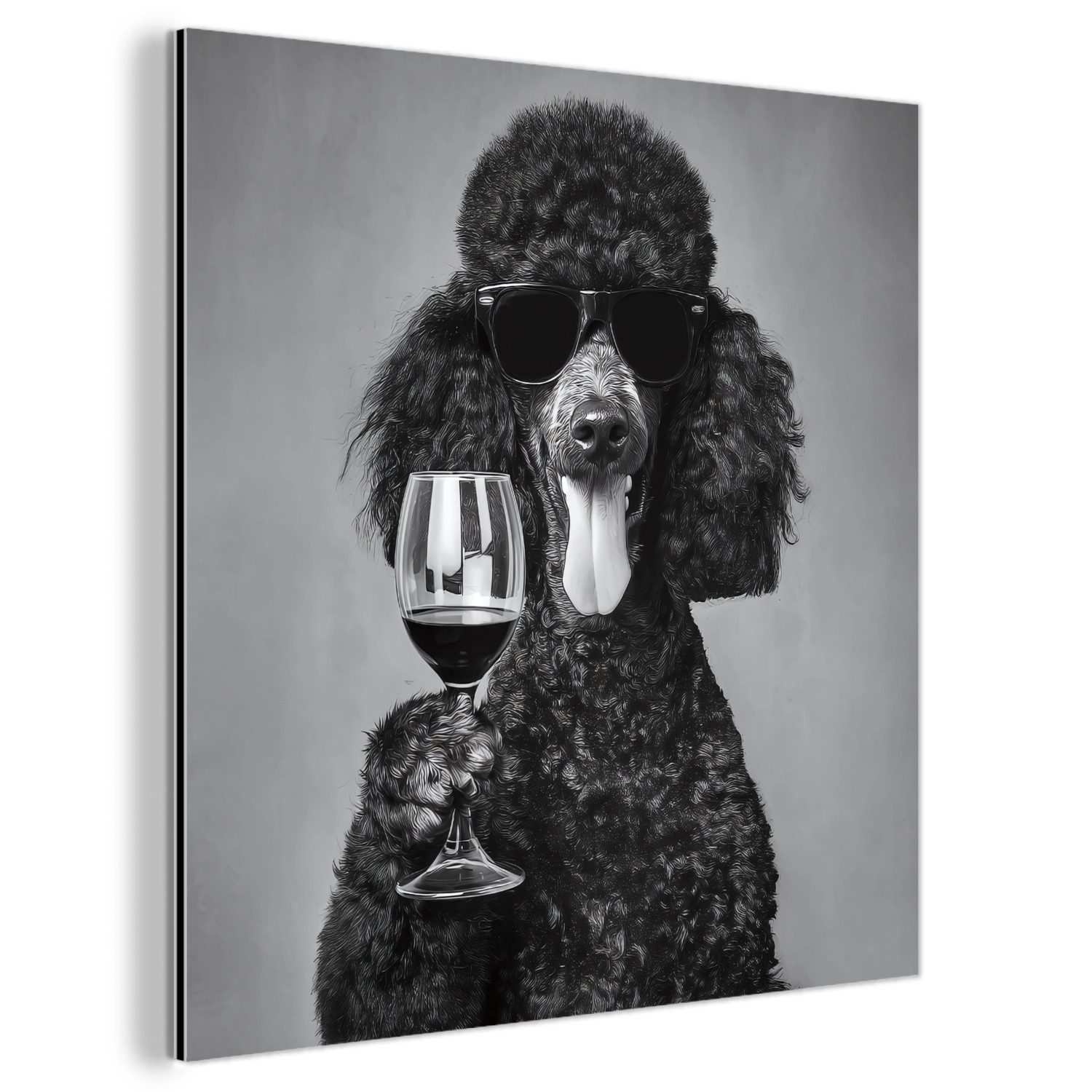 MuchoWow Metallbild Hund - Locken - günstig online kaufen