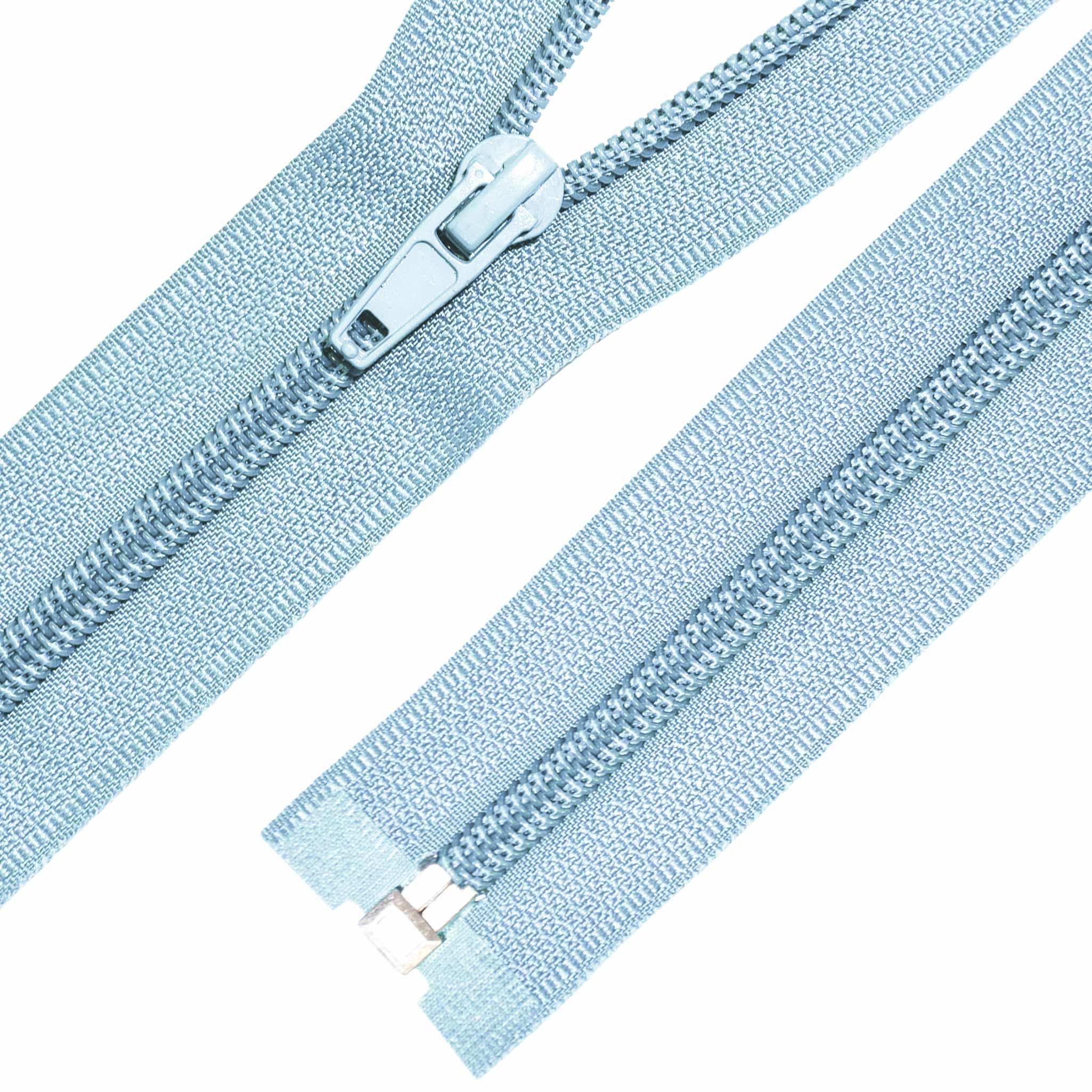 maDDma Reißverschluss Reißverschluss 1 Stk. Spiralreißverschluss 5mm 80cm teilbar Kunststoff, himmelblau