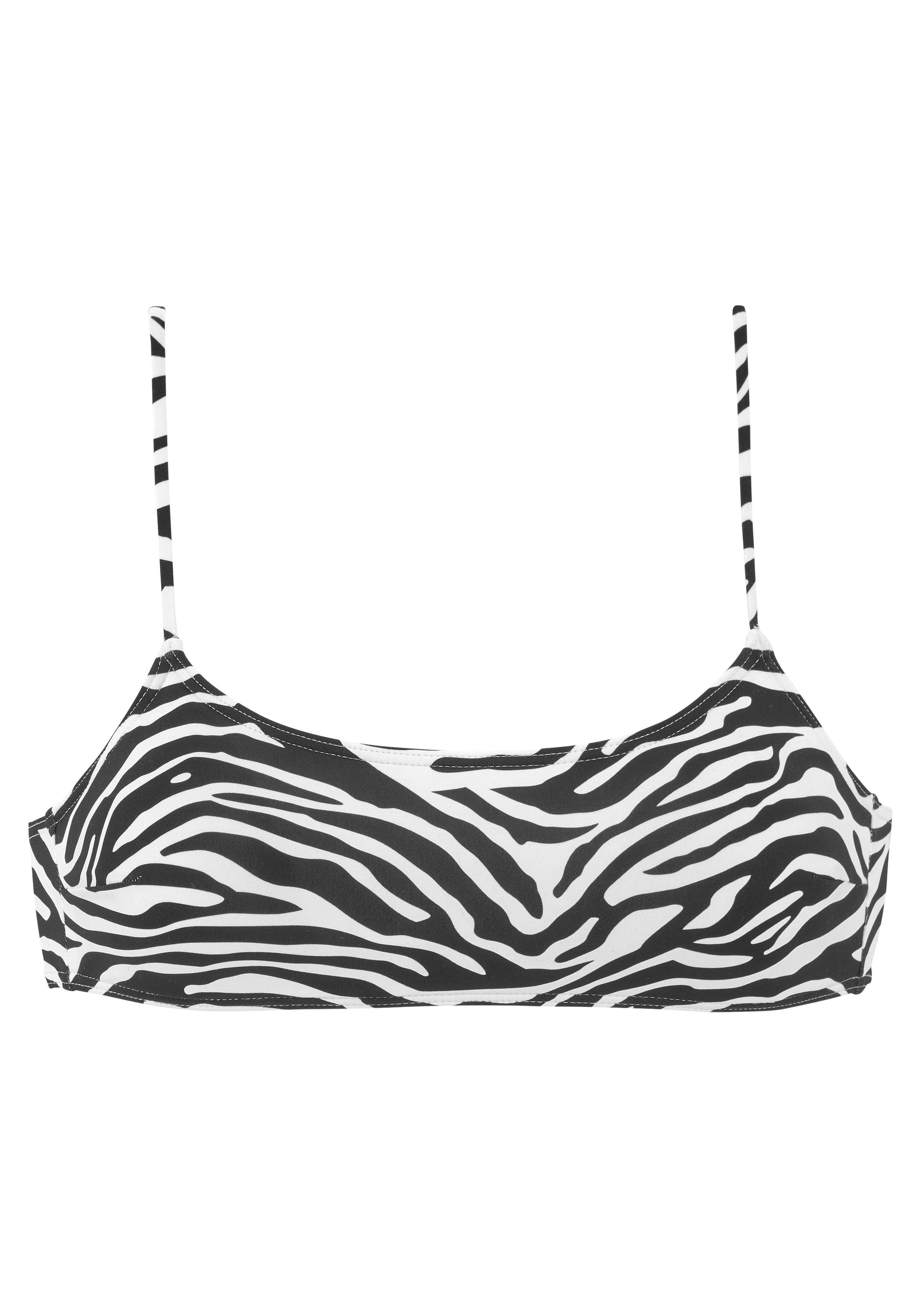 Venice Beach Bustier-Bikini-Top Fjella, in zweifarbiger Animal-Optik günstig online kaufen