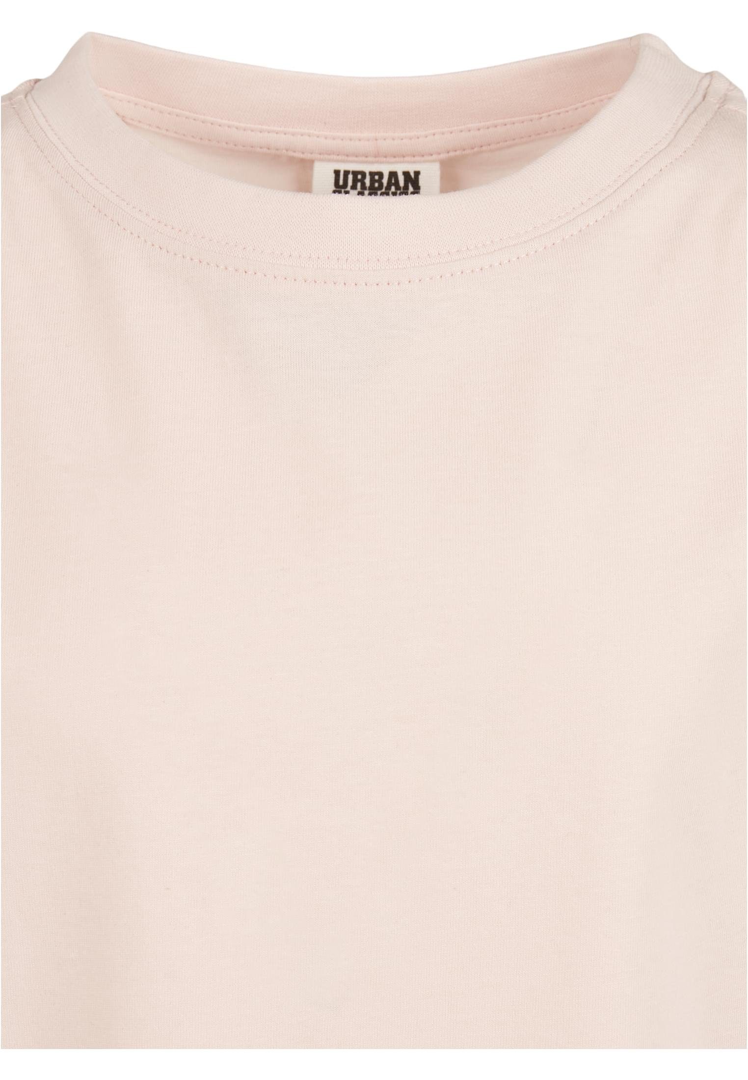URBAN CLASSICS T-Shirt Kinder (1-tlg) pink Organic Tee Girls Extended Shoulder