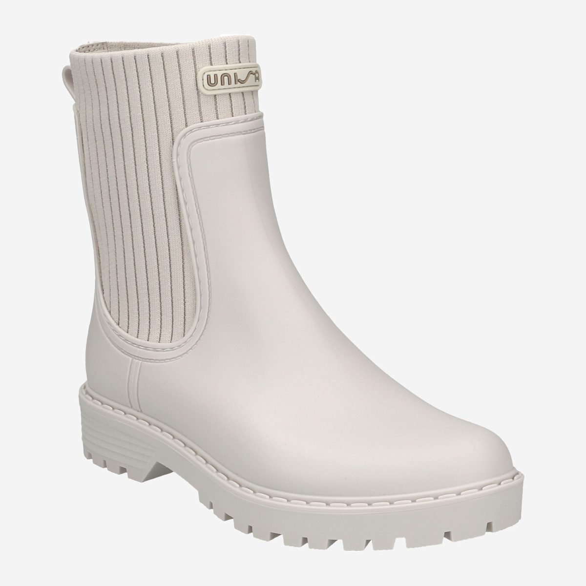 Unisa Unisa AYNAR_F22_RIB IVORY, Stiefeletten, Weiß, Damen Stiefelette