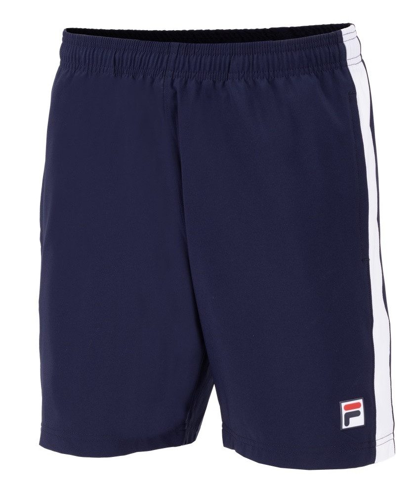 Fila Shorts Tennishose Jakob (4-Wege Stretch) kurz navyblau/white Herren
