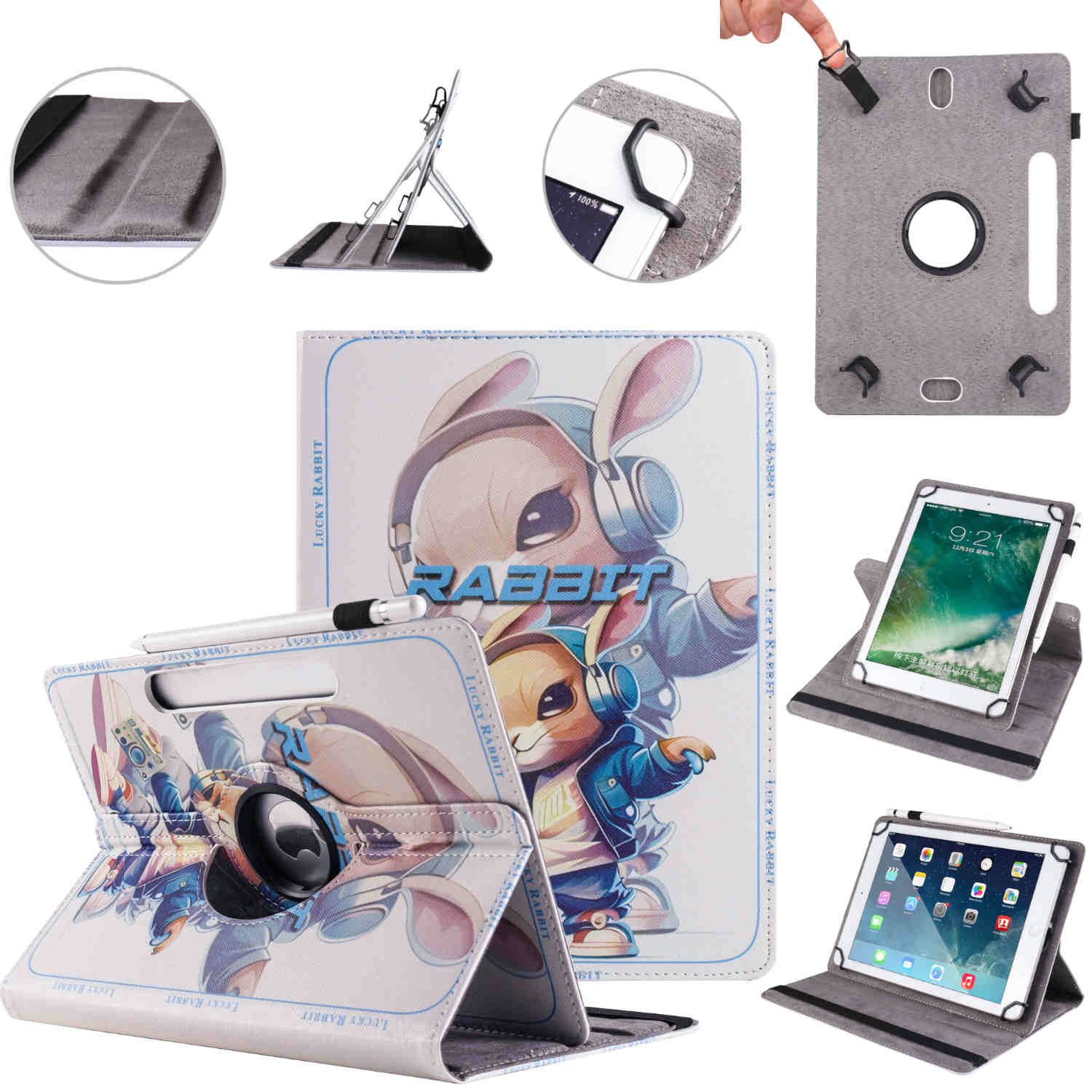 Wigento Tablet-Hülle Für Teclast P25T Tablet 10.1 Zoll 360 Grad Uni M10 Tablet Tasche Hülle