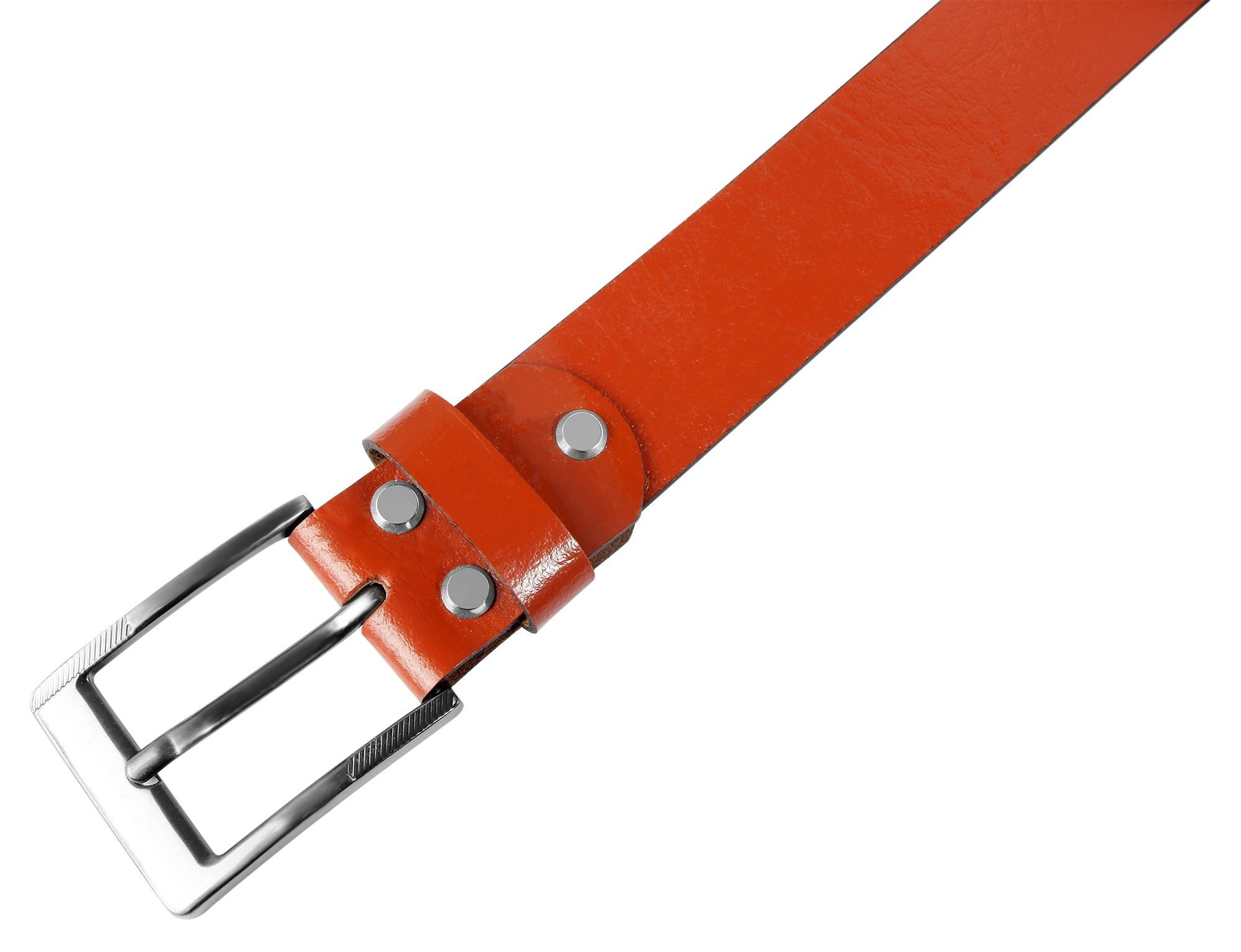 Leonardo Verrelli Ledergürtel hochwertiges Echt Leder, cognac, 90 cm - 130 cm (Bundweite)