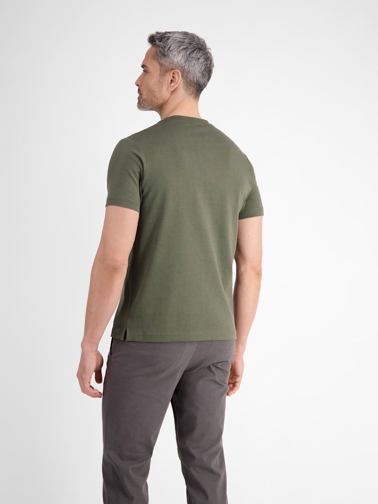 LERROS T-Shirt Rundhals, mit tonalem Print