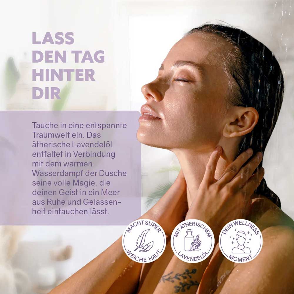 puremetics Körperpeeling 2in1 Dusch-Fluff - Schlaf schön 200g