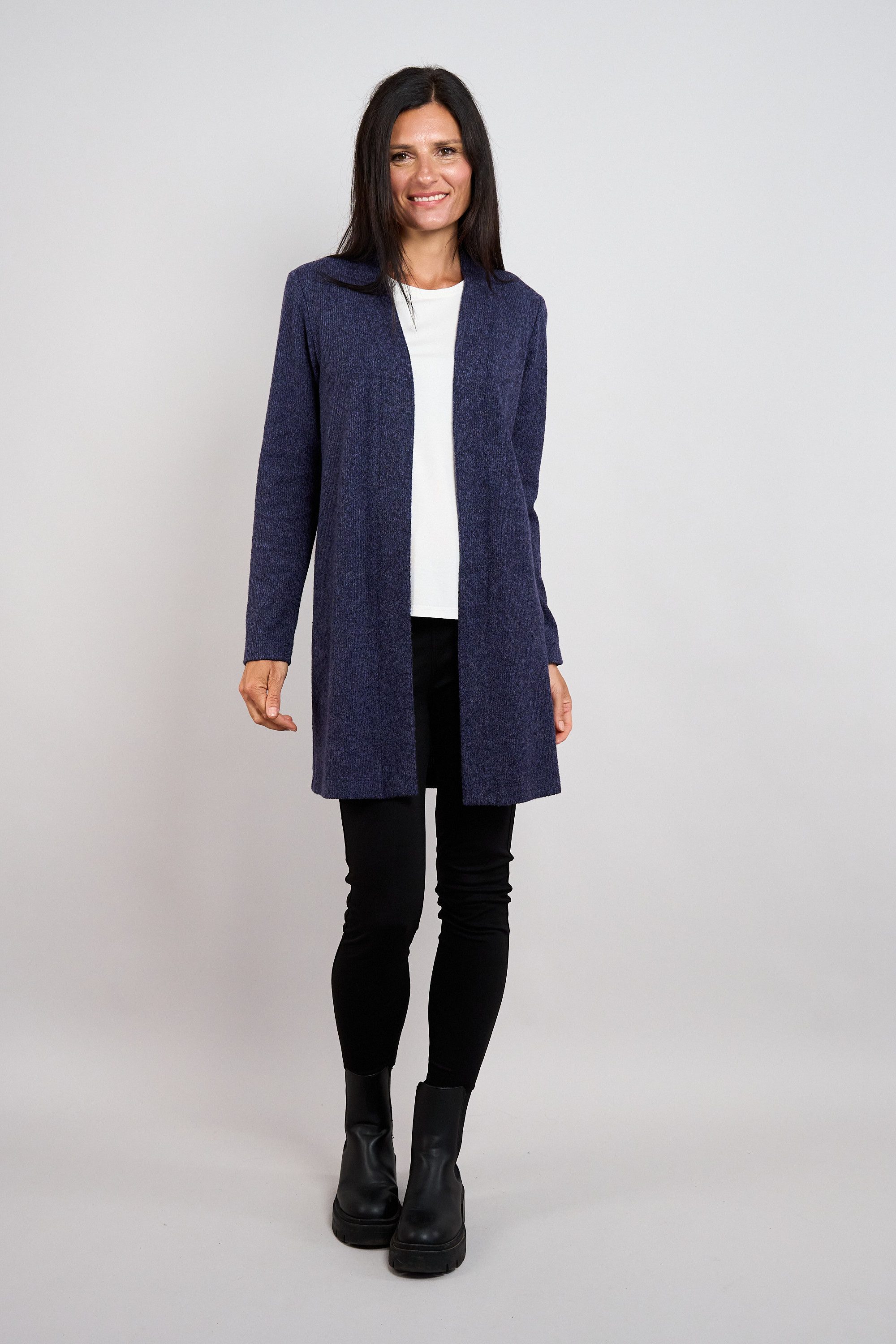 Seidel Moden Longstrickjacke ohne Verschluss / MADE IN GERMANY – Bild 4 von 4