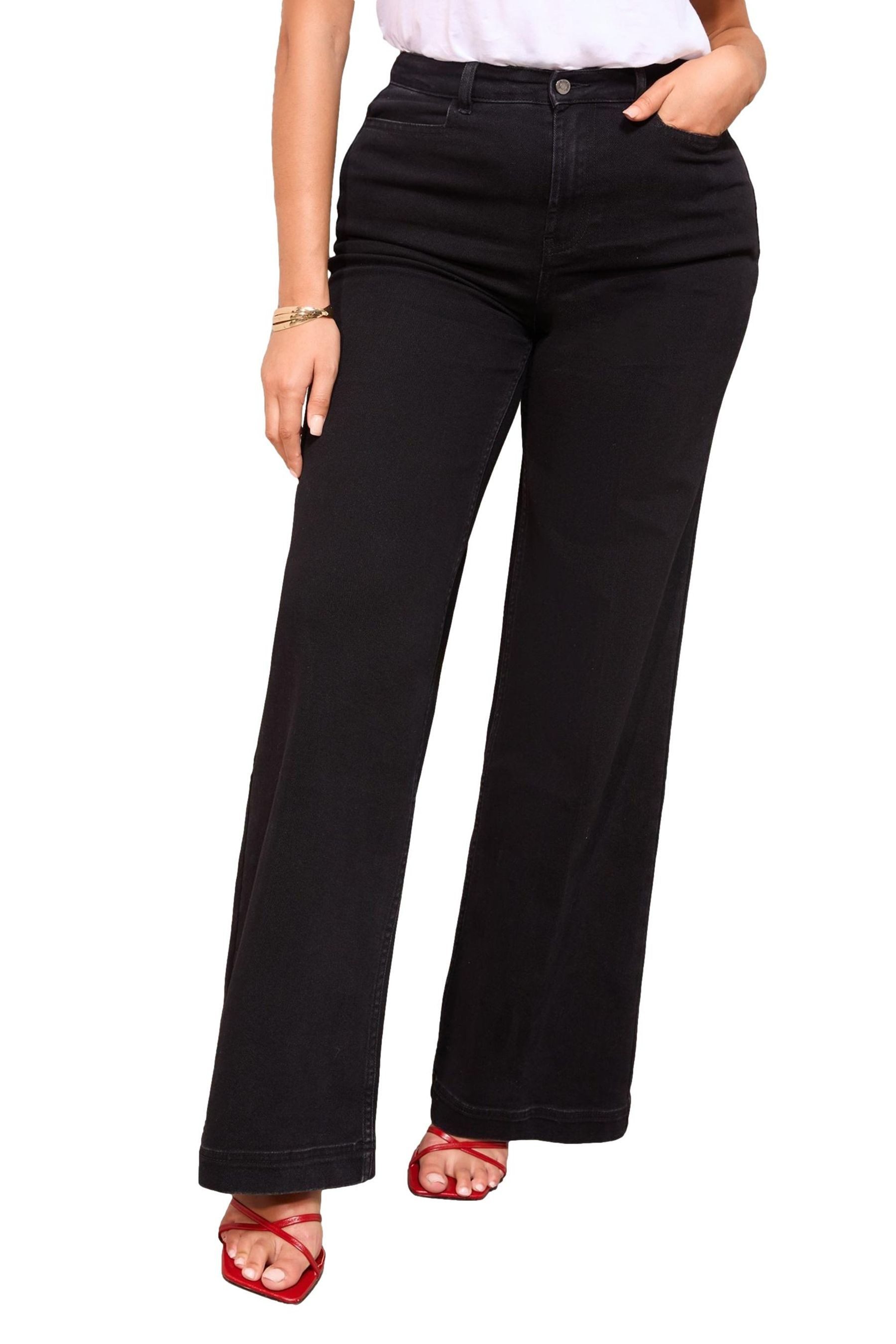 Weite Jeans Friends Like These Hose mit weitem Bein, Curve