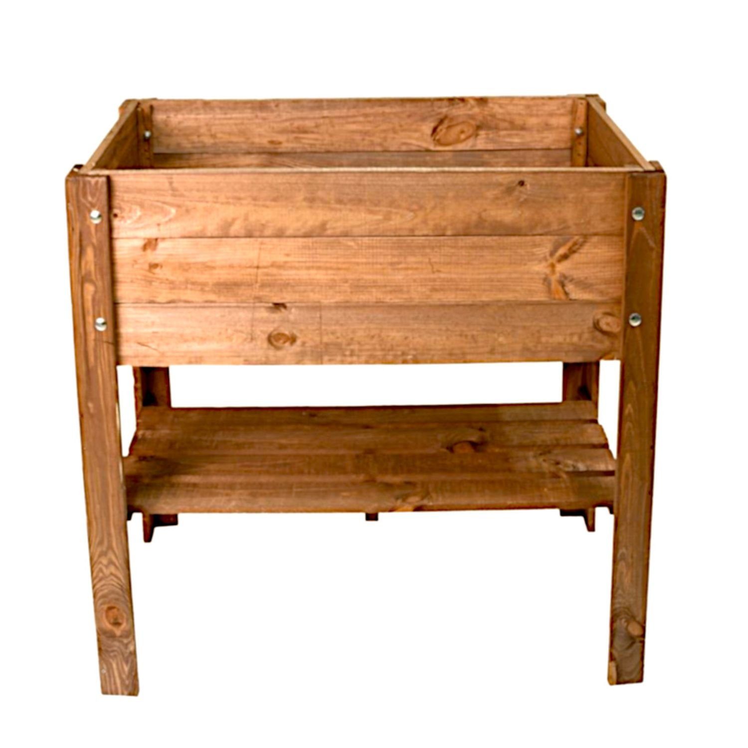 Hochbeet Hochbeet aus Holz braun 80,5x40x78,5cm Pflanzkasten Kräuterbeet Blumen