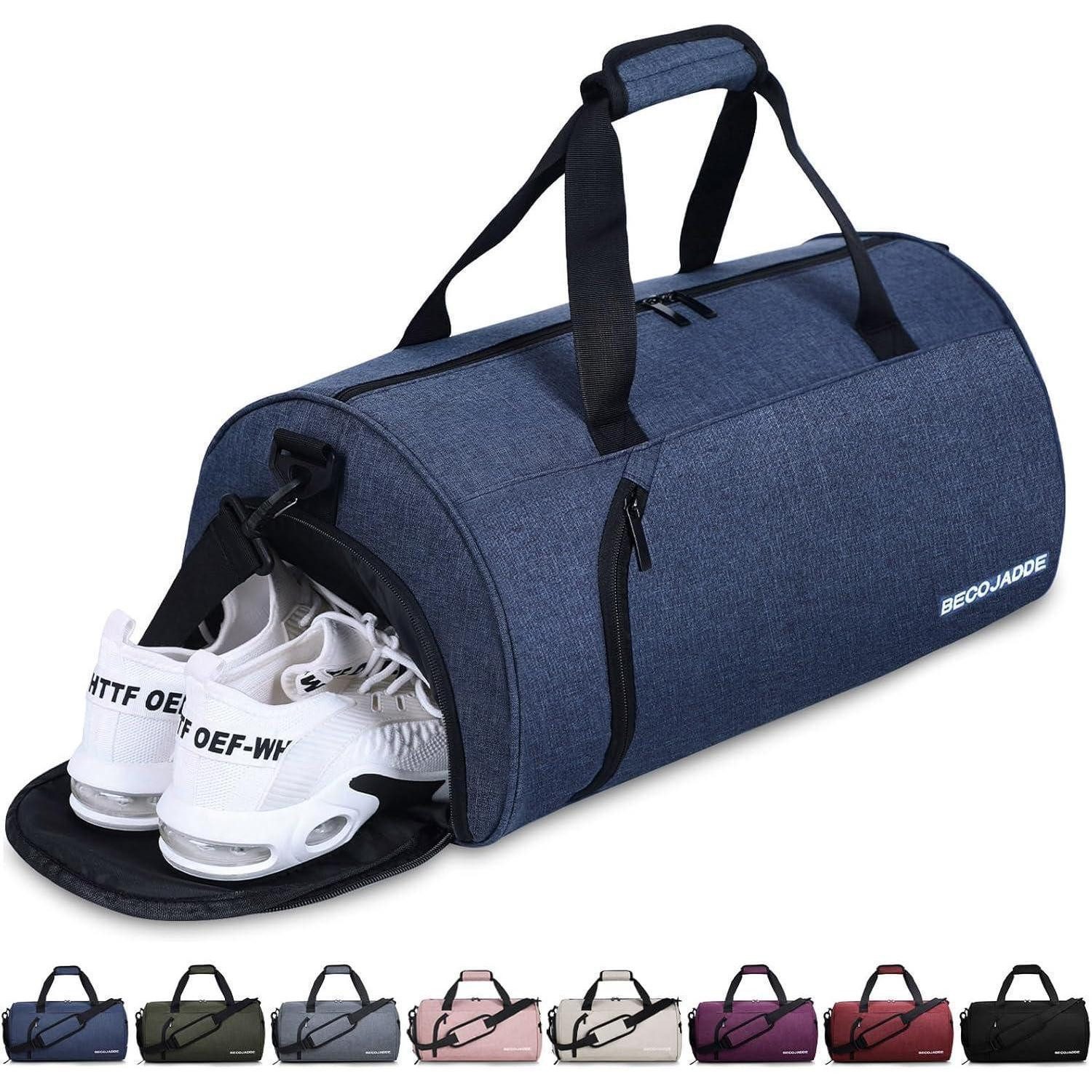 LuxusKollektion Sporttasche Sporttasche Damen Herren 35L Reisetasche mit Schuhfach Nassfach Navy