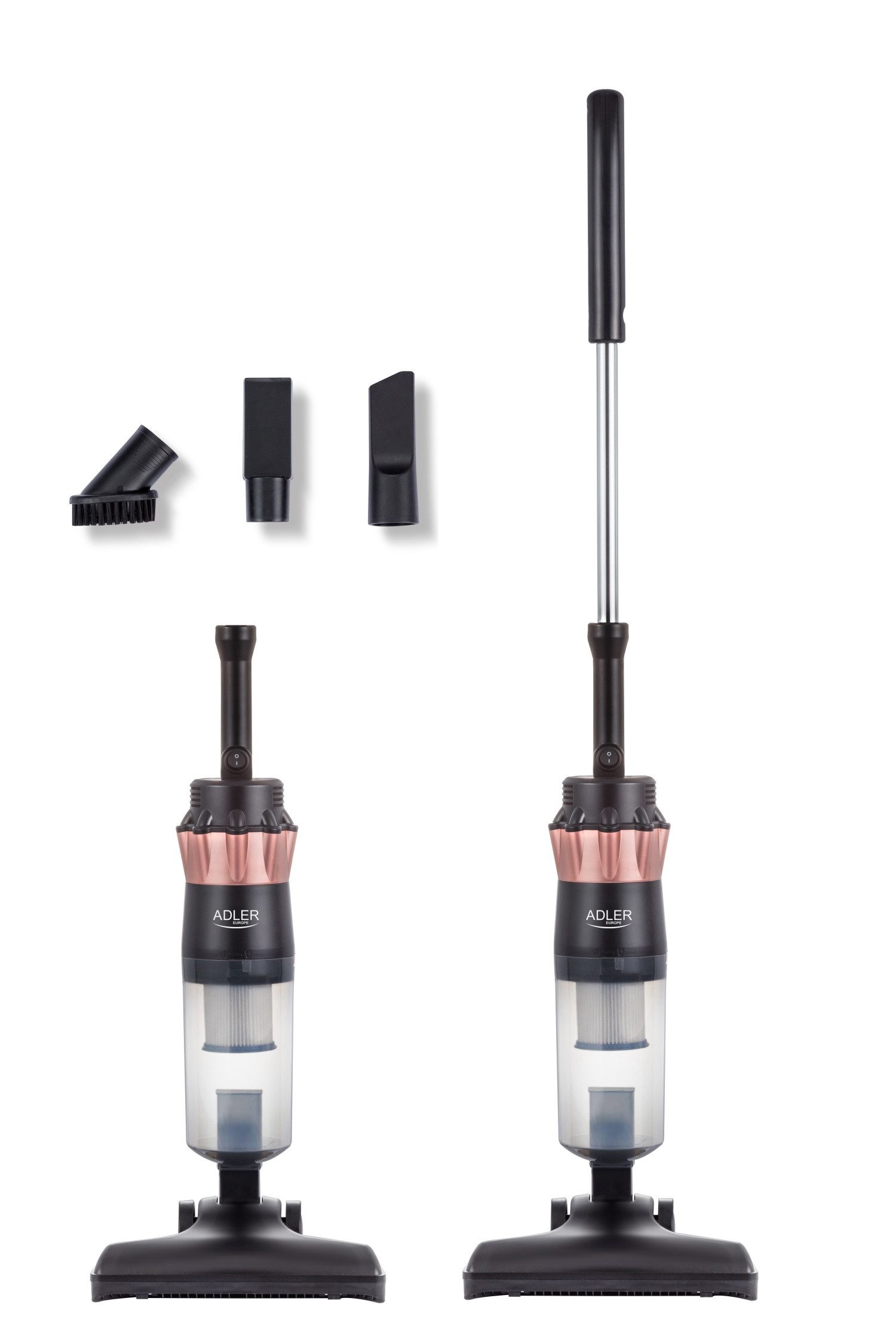Adler Hand-und Stielstaubsauger AD 7049, 800 W, 2-in-1 beutelloser Staubsauger, waschbarer HEPA-11-Filter