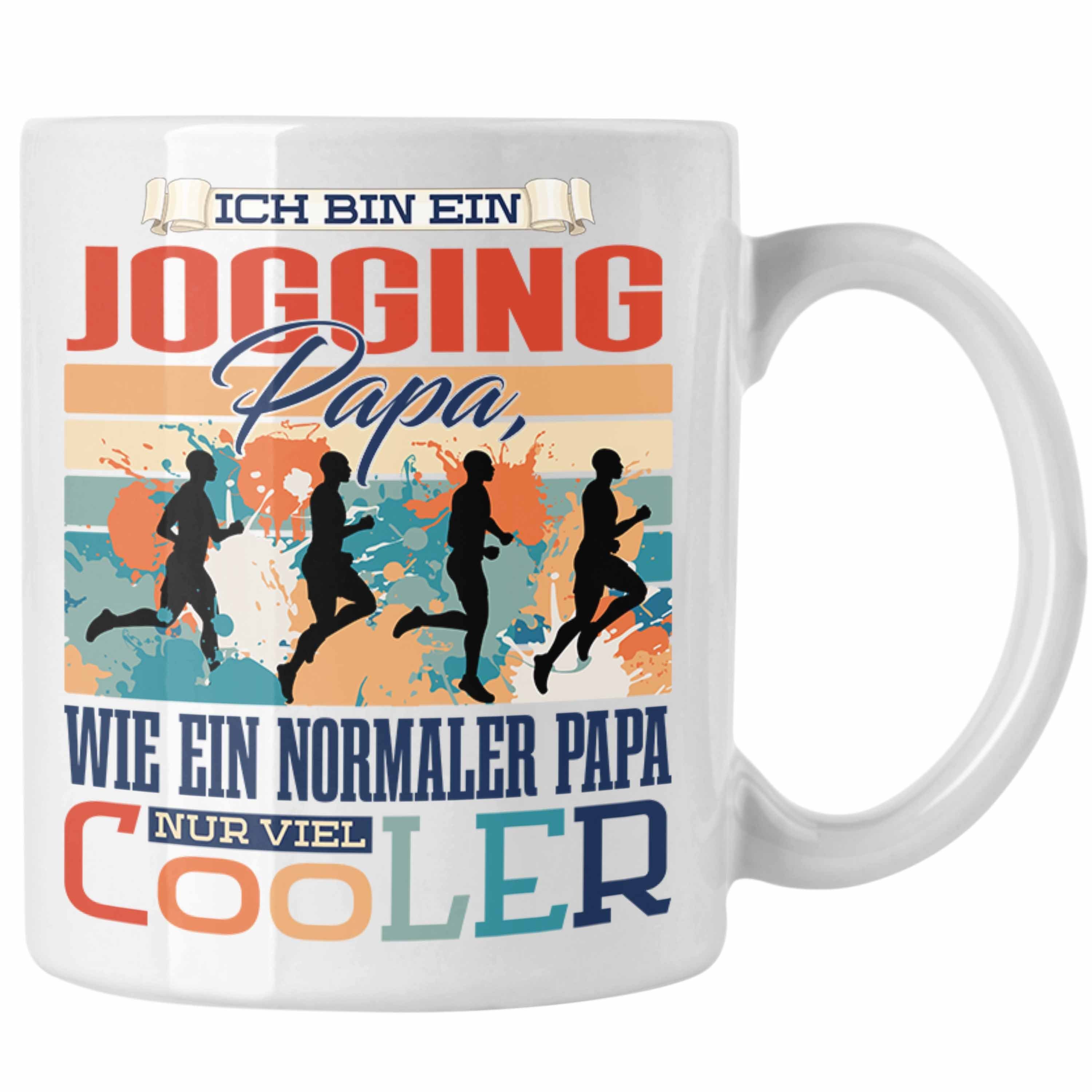 - Jogging Trendation zum Tasse Tasse Geschenk Papa Weiss Vater Geschenkidee Vatert Trendation