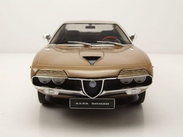 KK Scale Modellauto Alfa Romeo Montreal 1970 gold metallic Modellauto 1:18 KK Scale, Maßstab 1:18