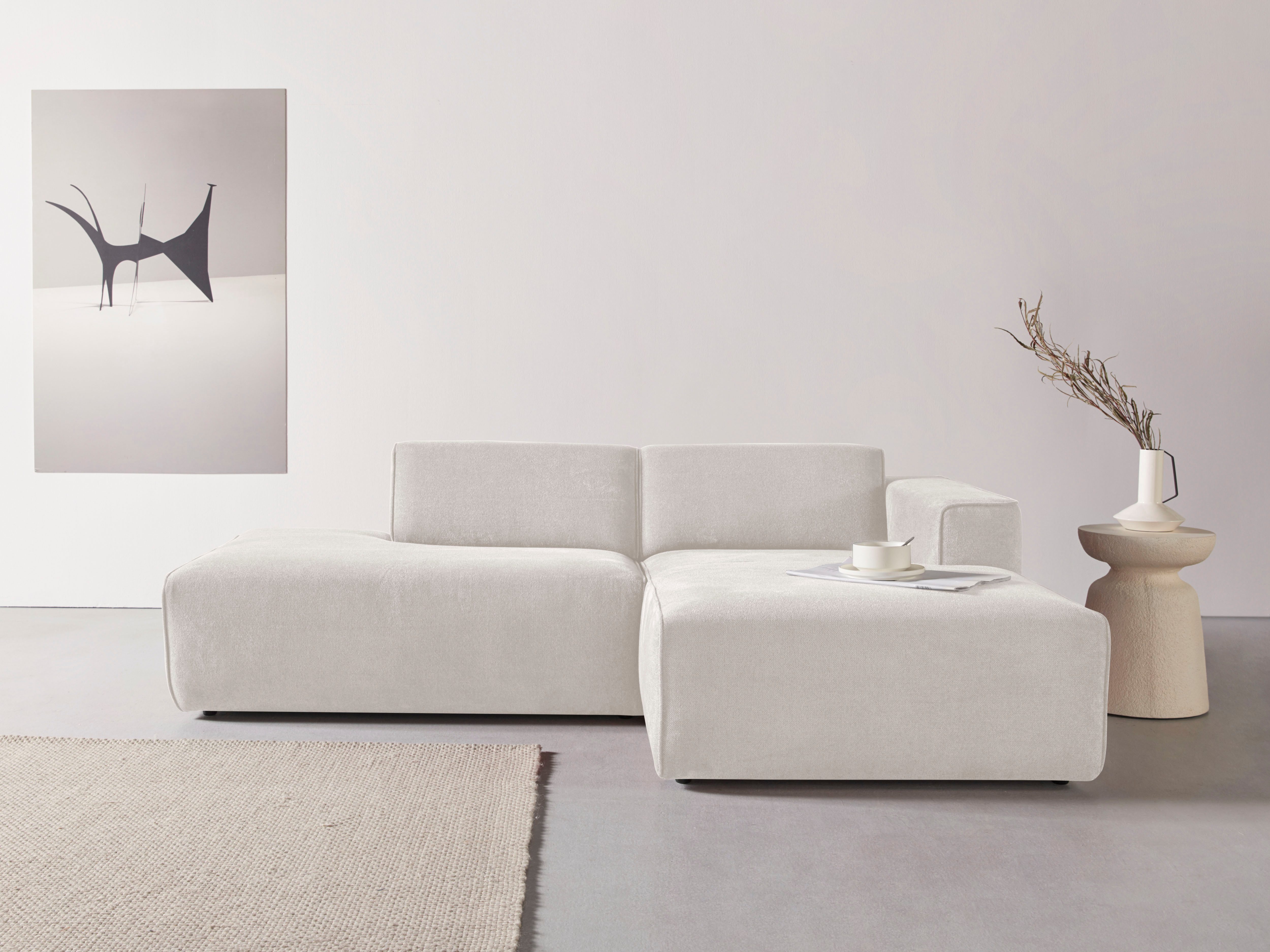 andas Ecksofa "Noord mit Kedernaht, Breite 227 cm", mit Kedernaht, Breite 2 günstig online kaufen