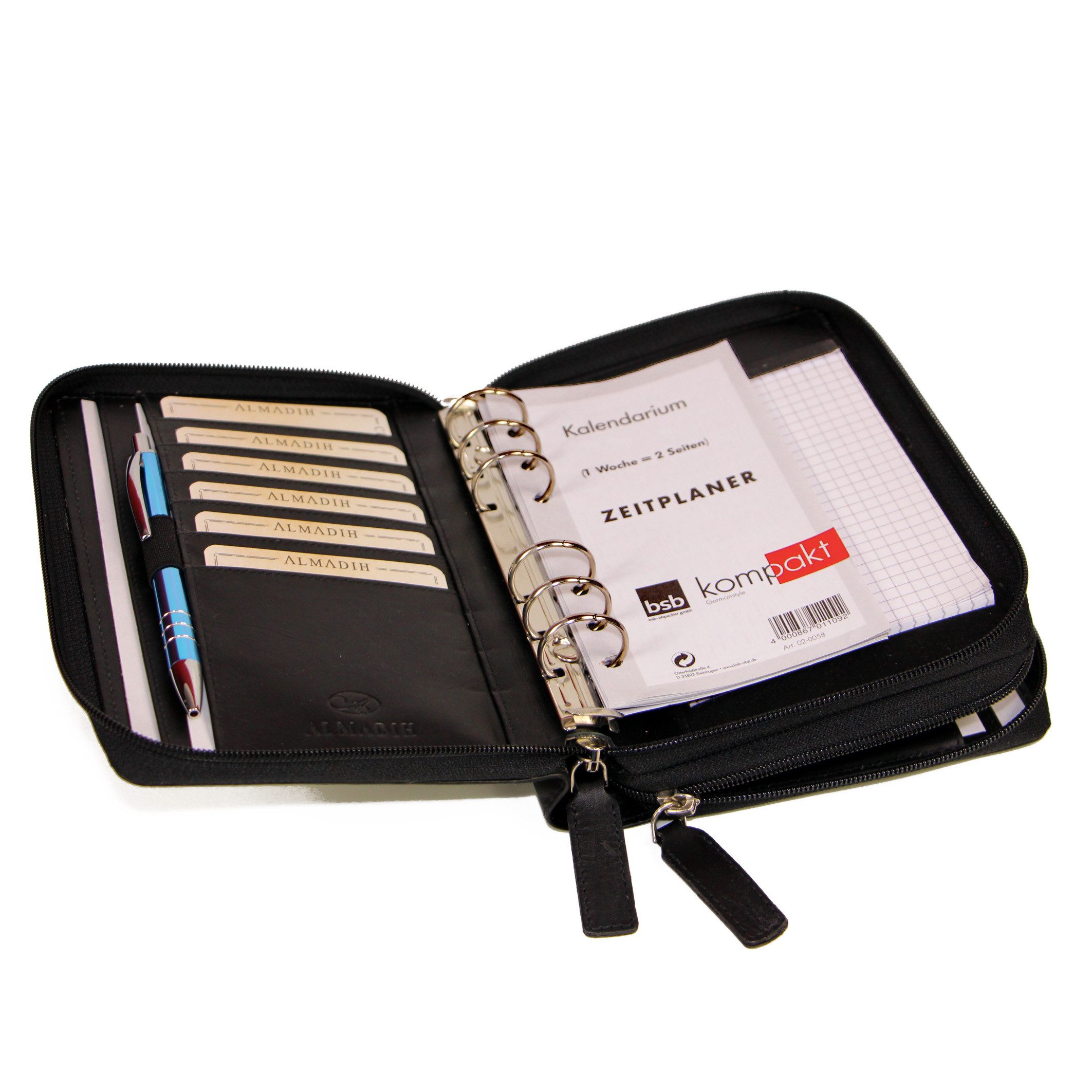 ALMADIH Konferenzmappe Ledermappe A6 Kombimappe Leder günstig online kaufen