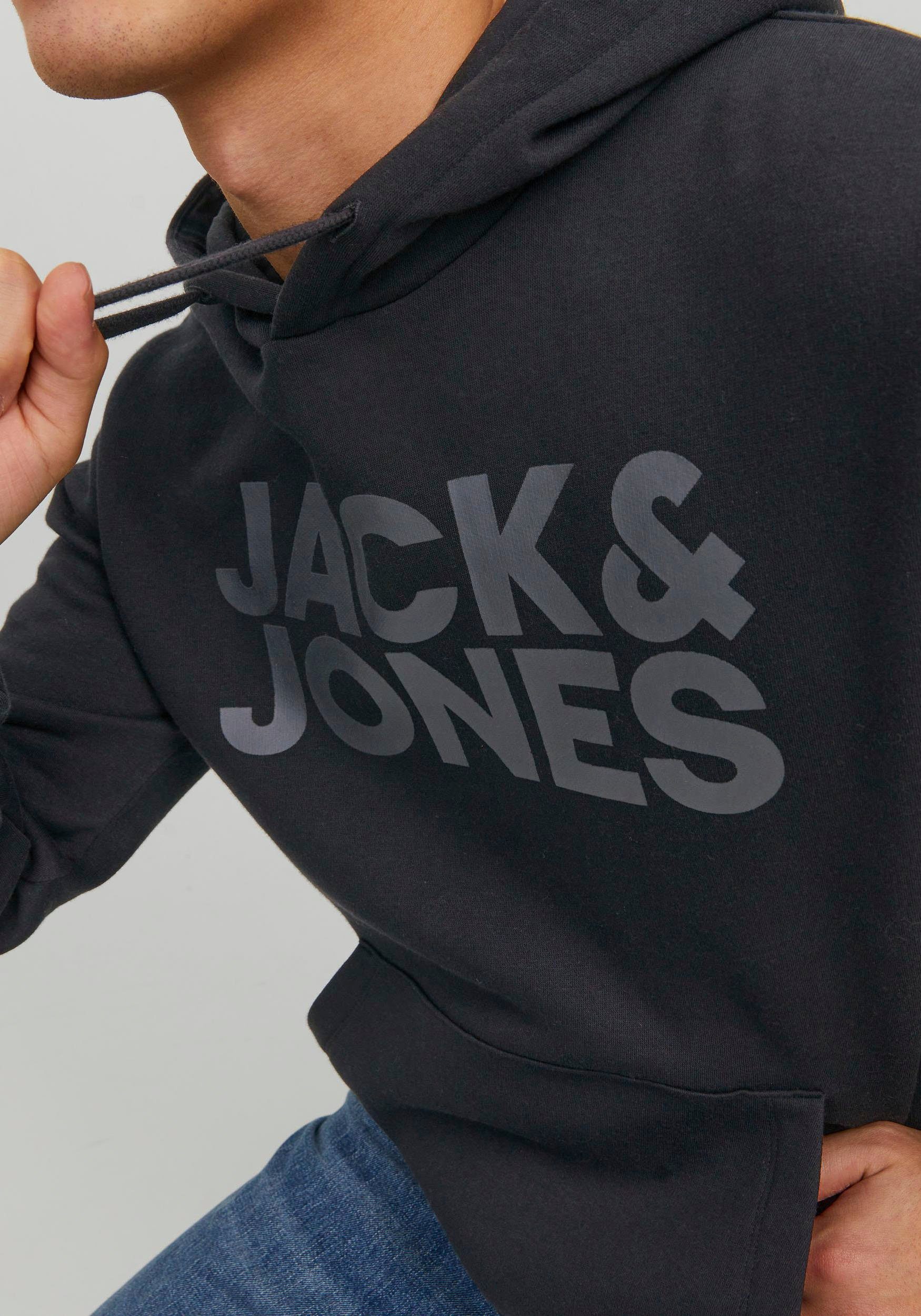 Jones JJECORP & Kapuzensweatshirt NOOS SWEAT LOGO Jack HOOD Black